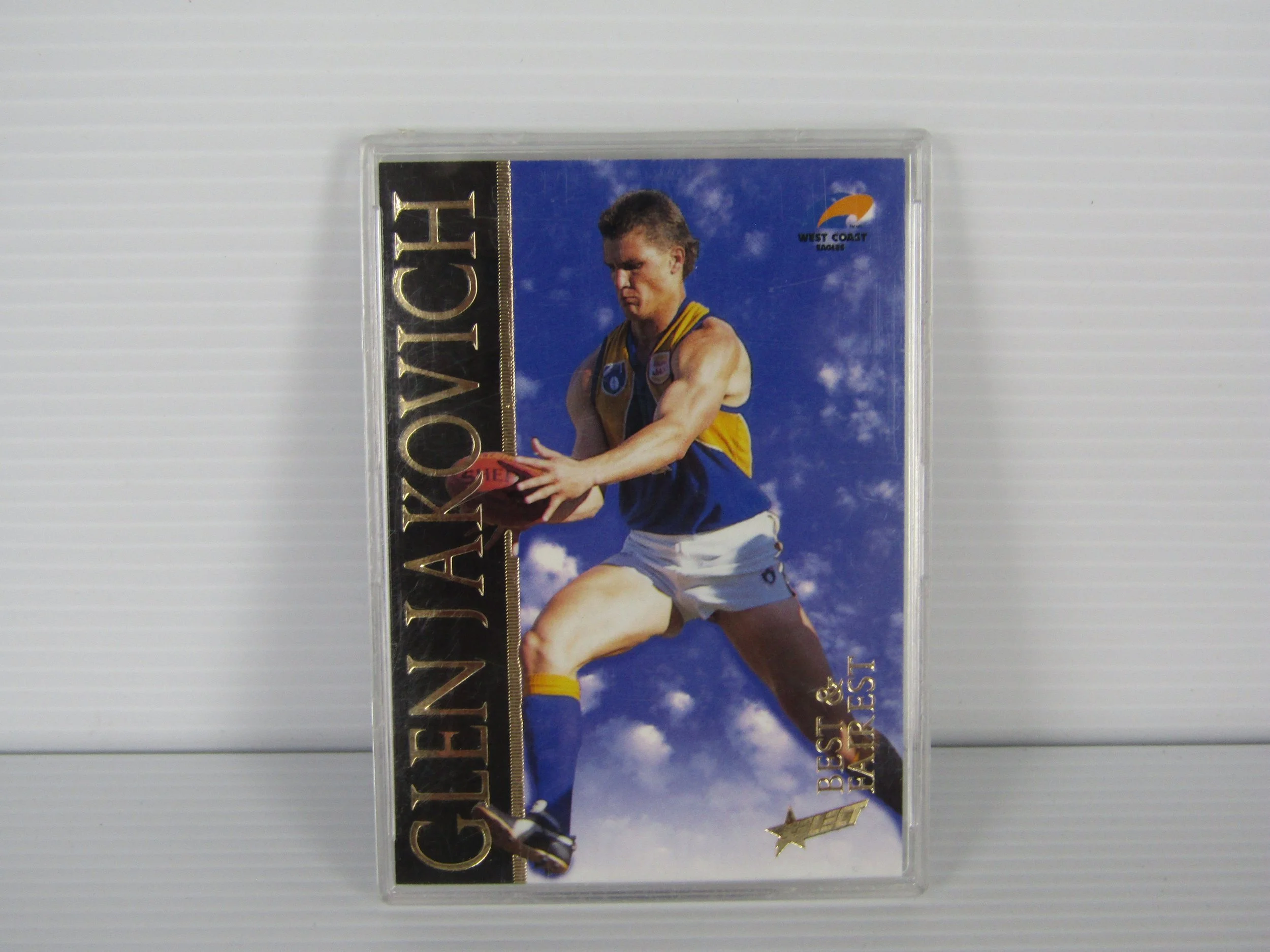 1996 Glen Jakovich West Coast Eagles Best & Fairest Card