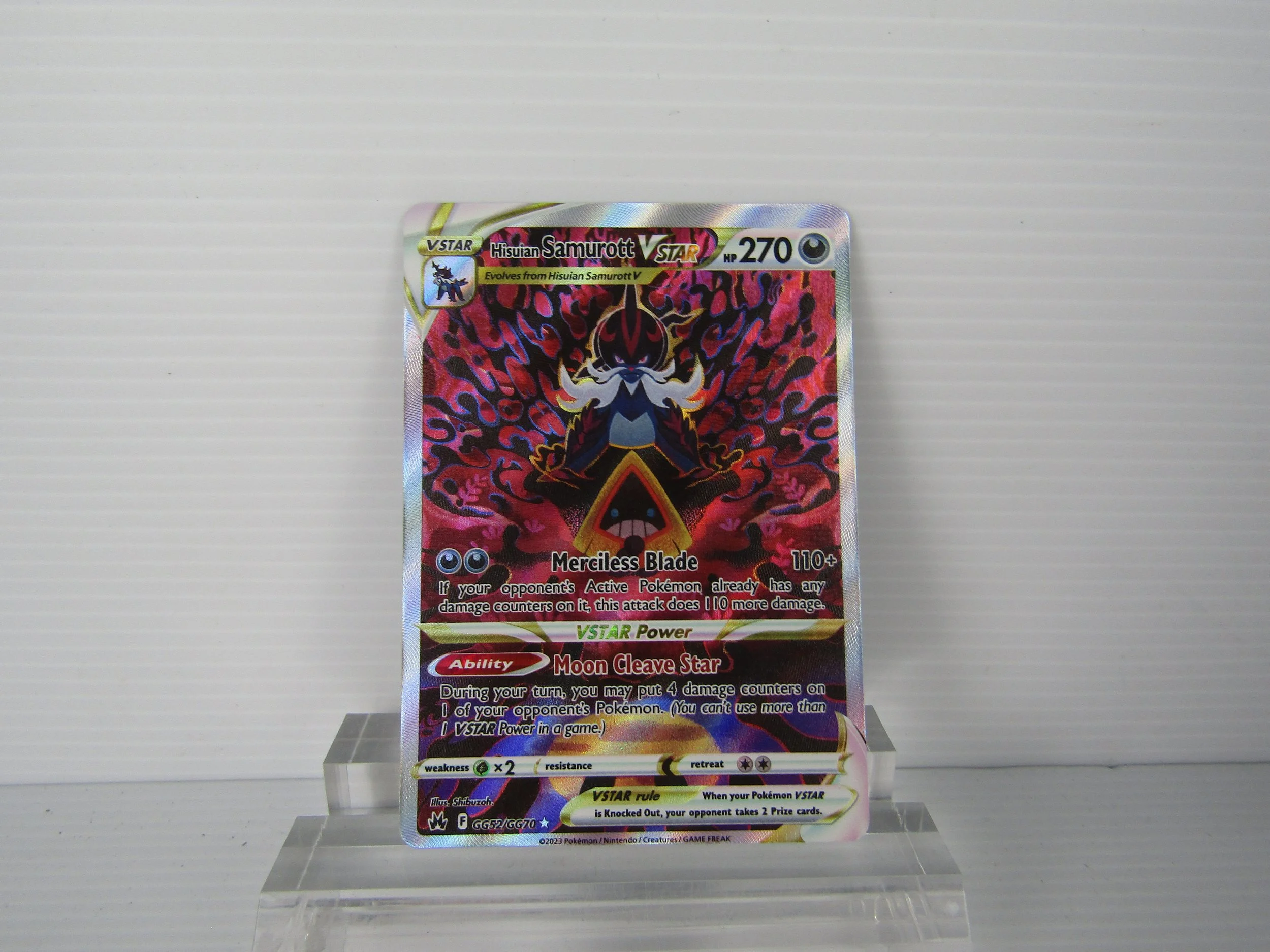 Hisuian Samurott VSTAR - GG52/GG70 Crown Zenith (Mint)