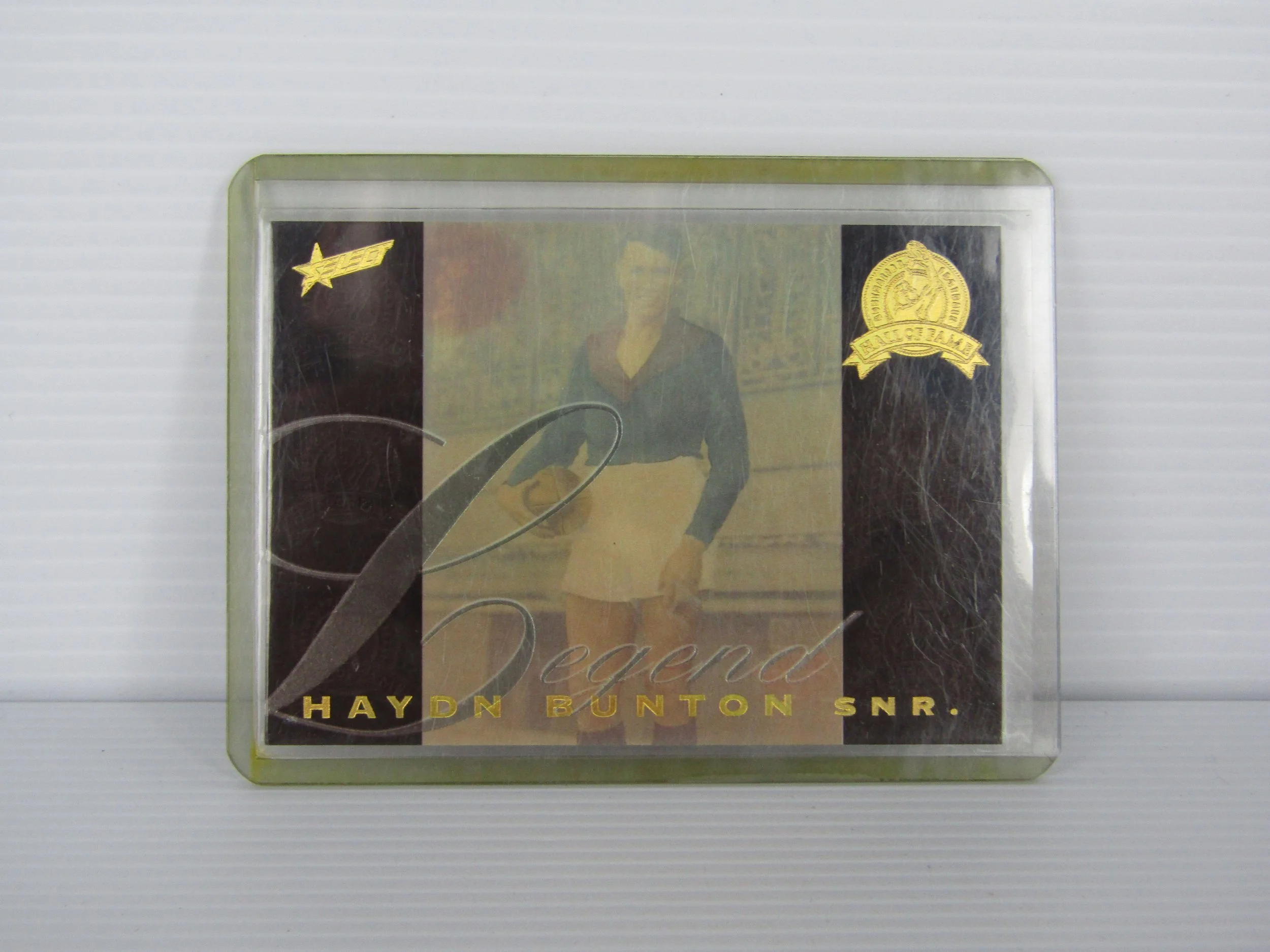 1996 Select Hall of Fame Haydn Bunton Snr Card