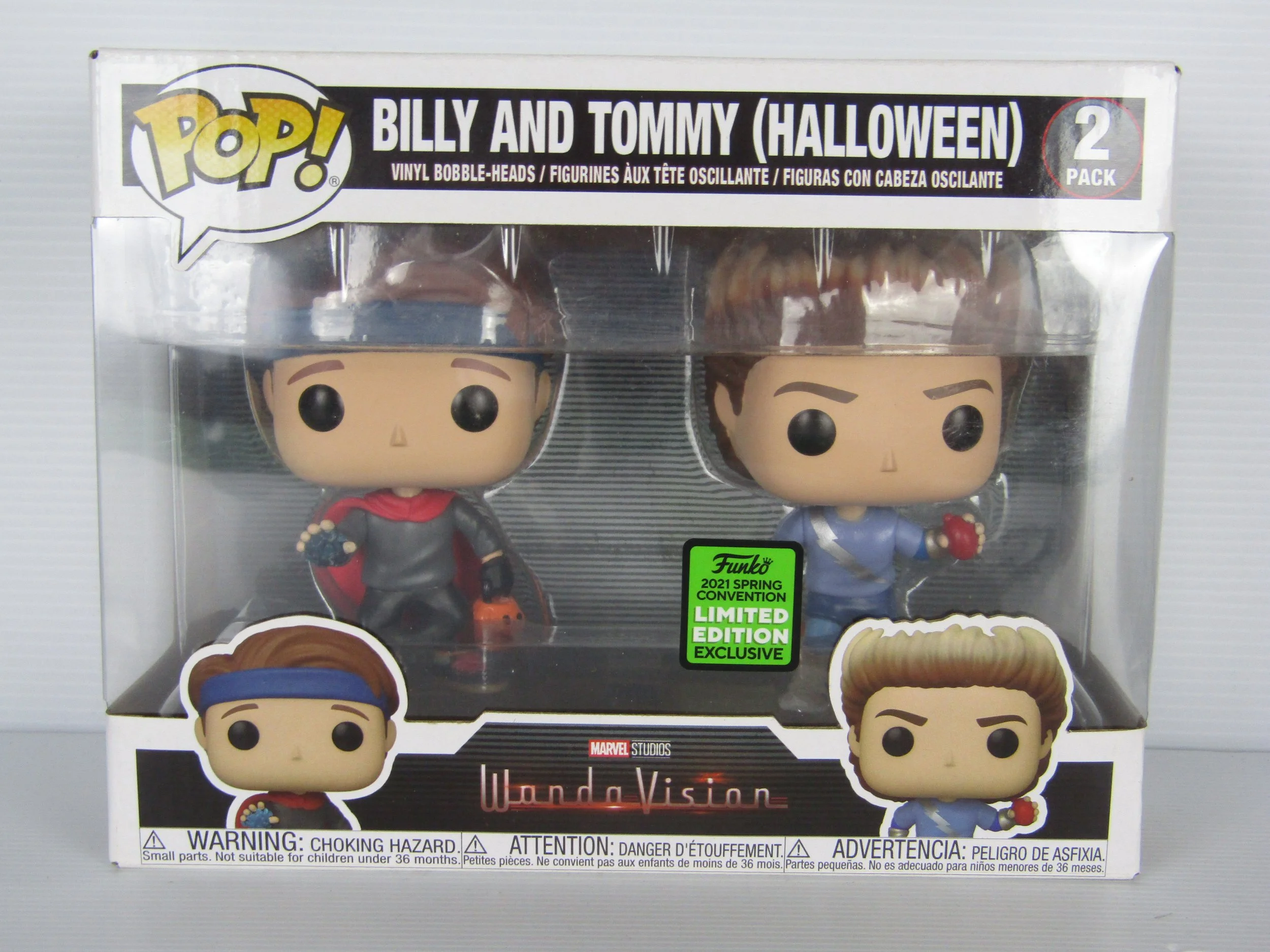 Funko POP! Marvel WandaVision Billy and Tommy Halloween 2-Pack Exclusive