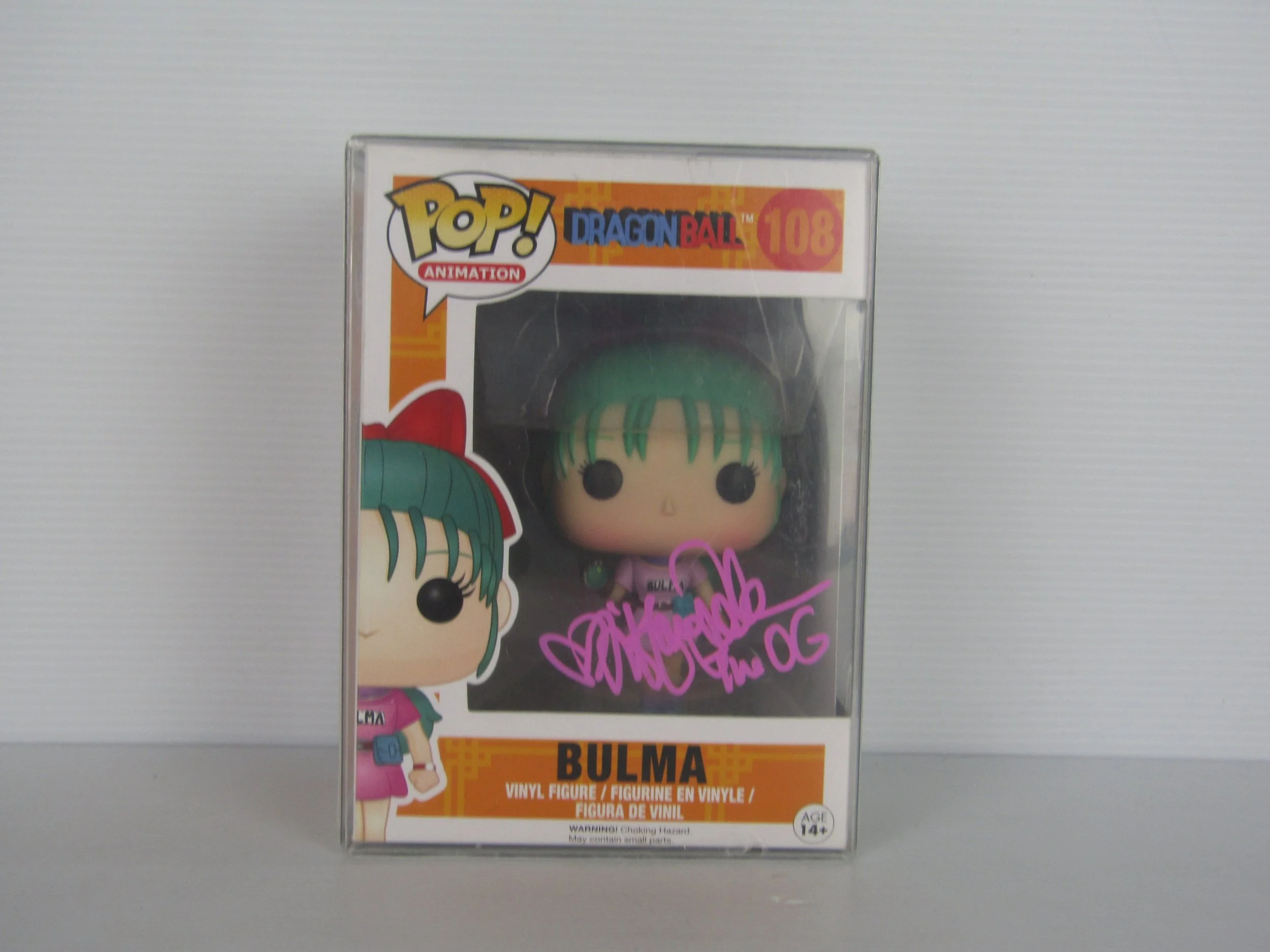 Funko Pop Bulma Autographed by Monica Rial