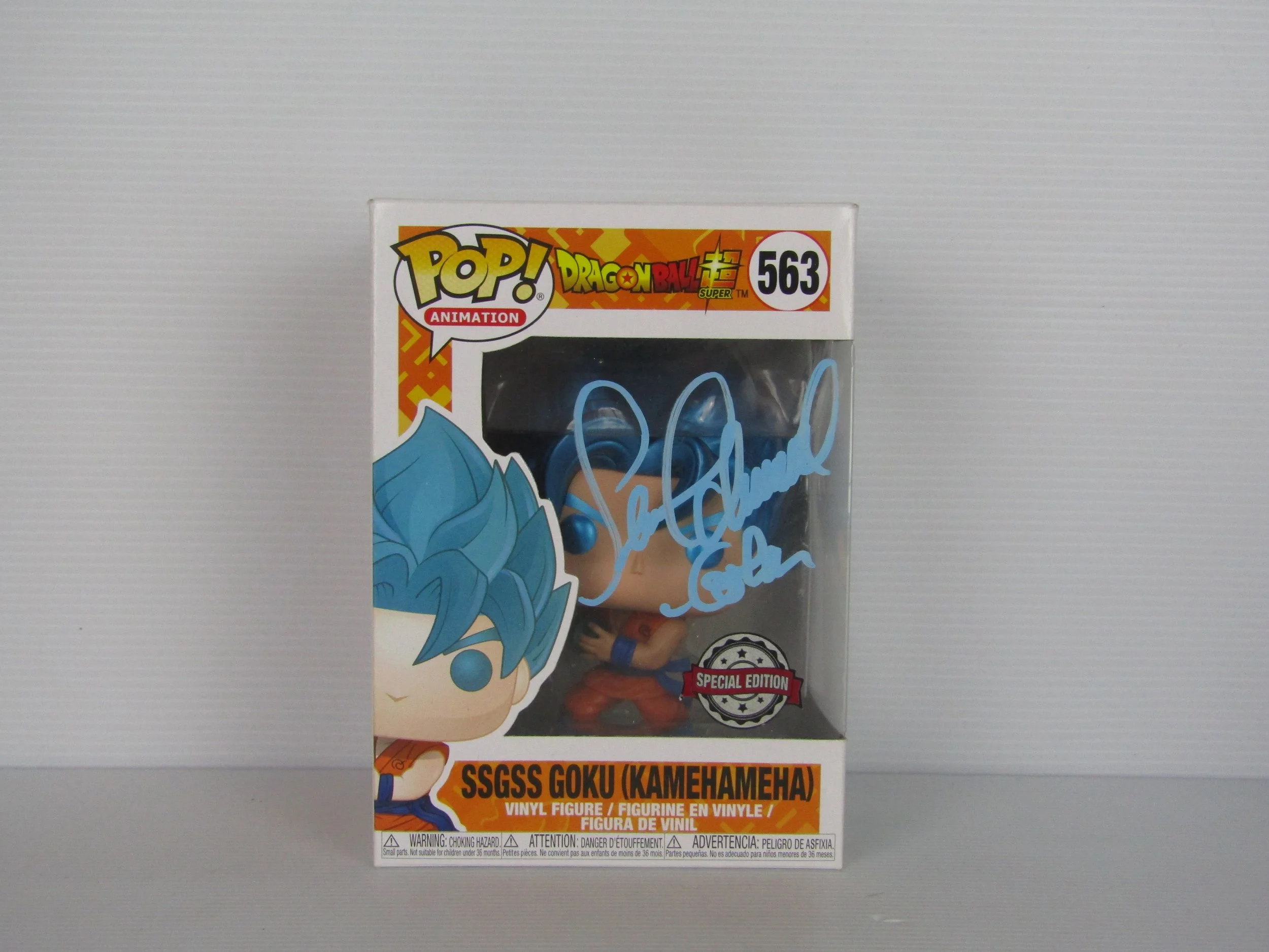 Autographed SSGSS Goku Funko Pop - Chalice Exclusive