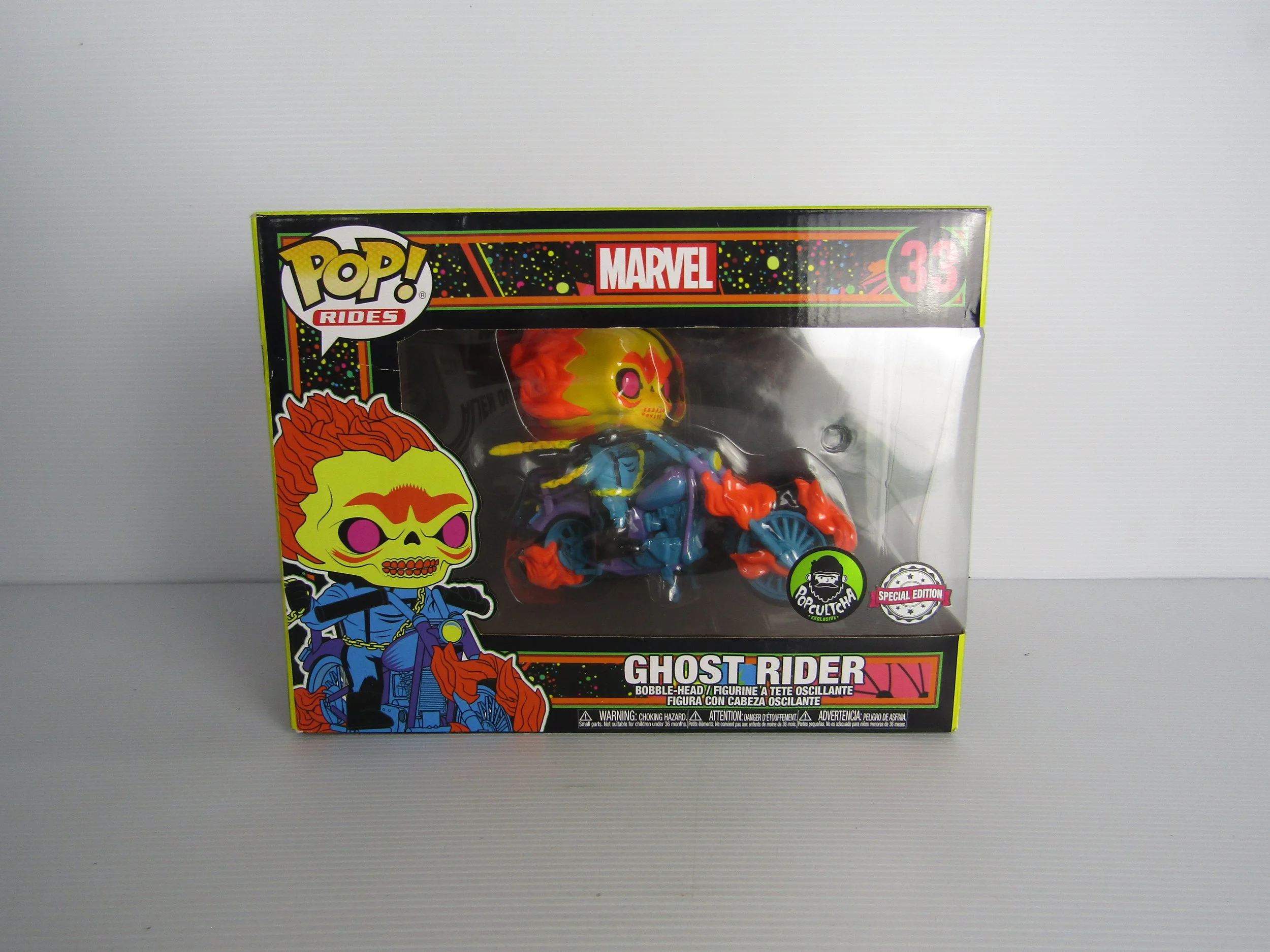 Ghost Rider Black Light Vinyl Pop - Exclusive 33