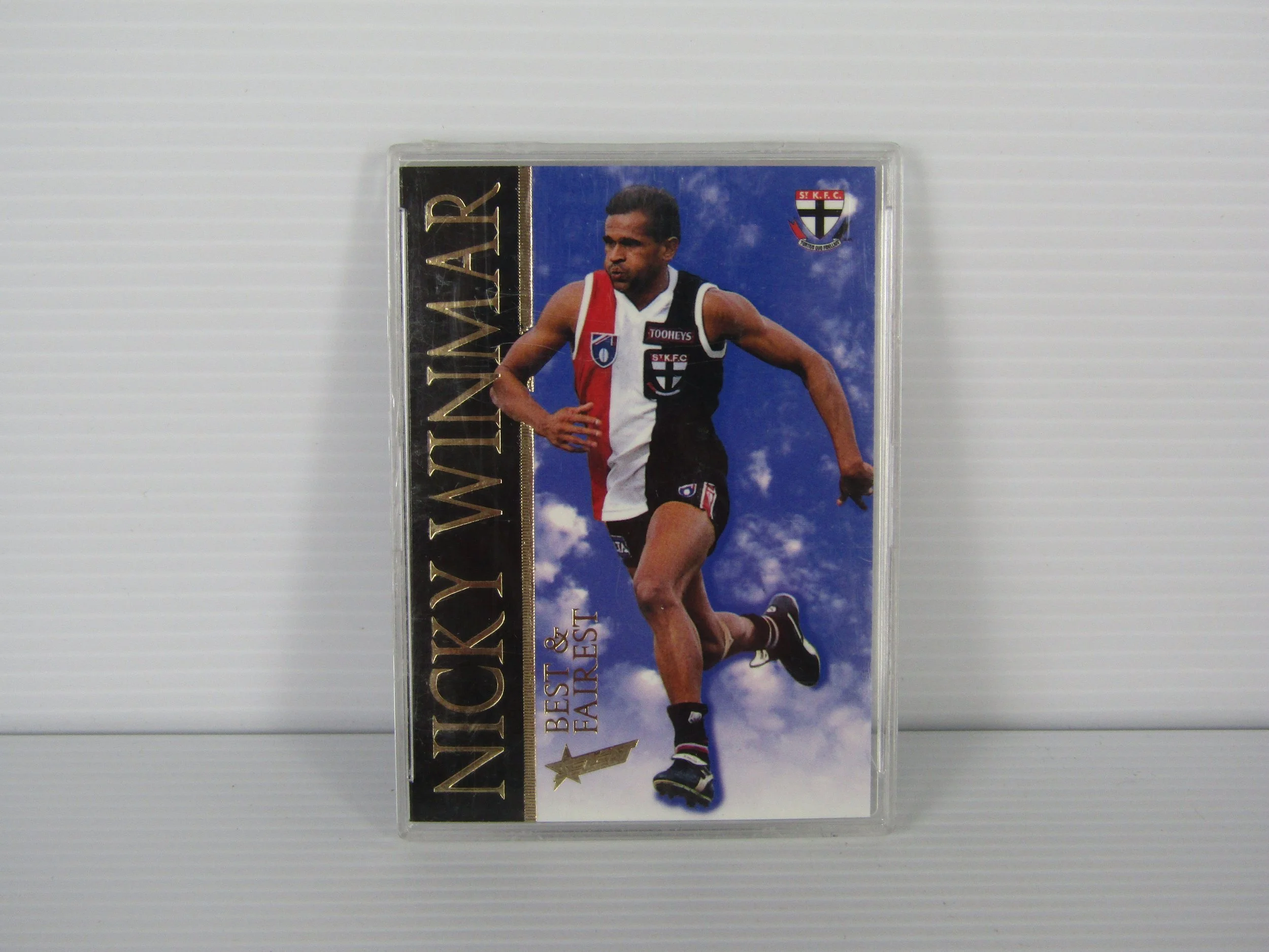 1996 Select Nicky Winmar St Kilda Saints Best & Fairest Card