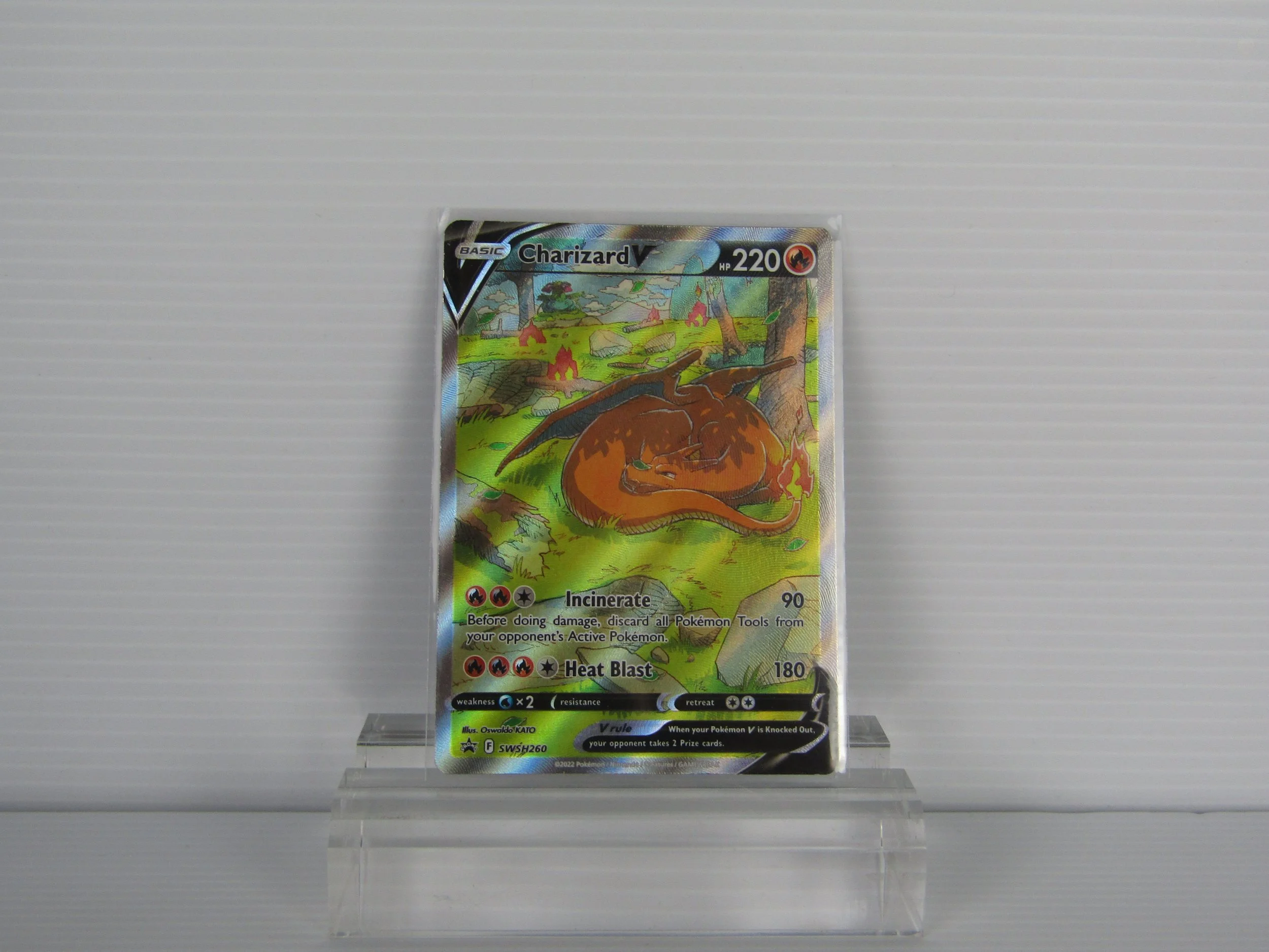 Charizard V SWSH260 Alternate Art Holo Promo Card ( Mint )
