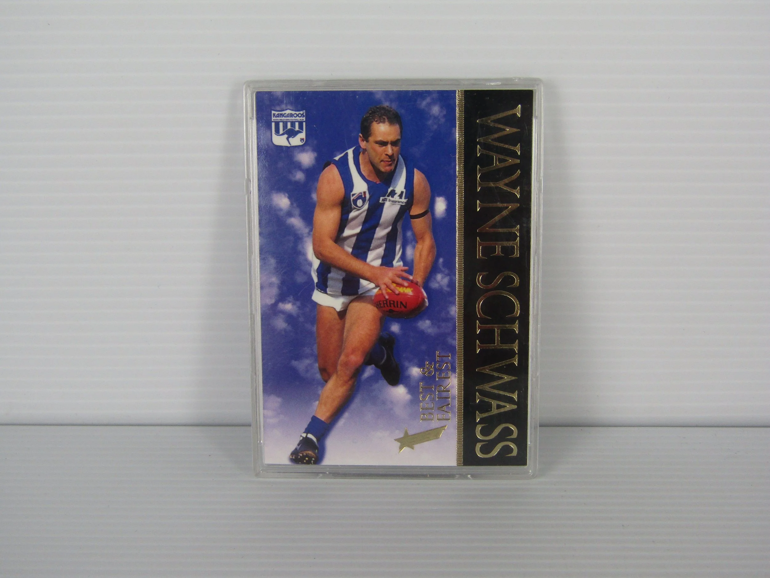 Wayne Schwass 1996 North Melbourne Kangaroos Best & Fairest Card