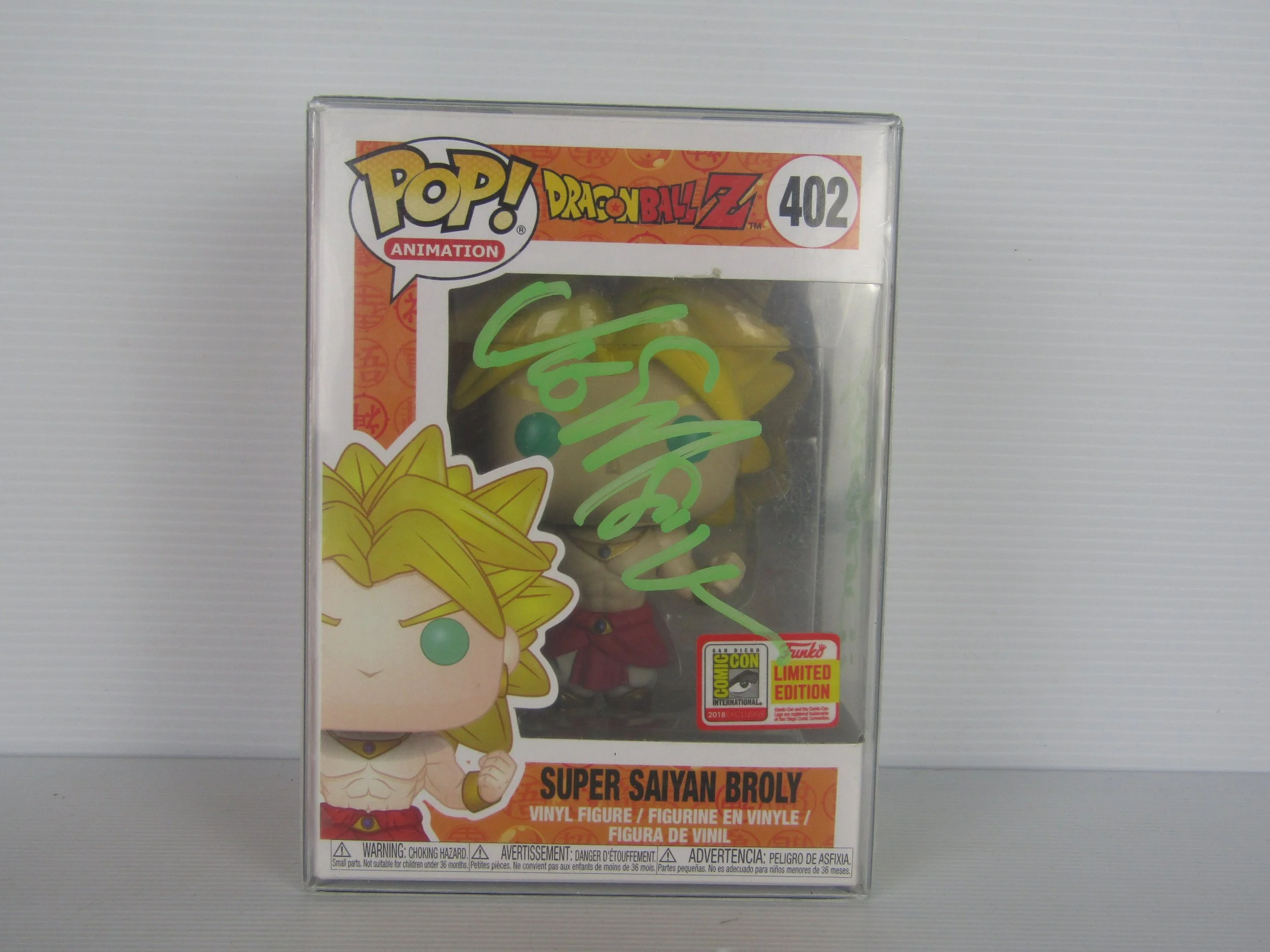 Vic Mignogna Signed Super Saiyan Broly Funko Pop!