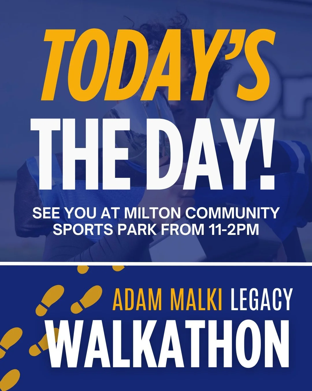 Today&rsquo;s the Day!

The Adam Legacy Walkathon is here! Let&rsquo;s come together, walk with purpose, and celebrate Adam&rsquo;s lasting impact. See at 10:30am for check in. Event starts at 11am and runs until 2pm.

💛 Share your photos and tag us