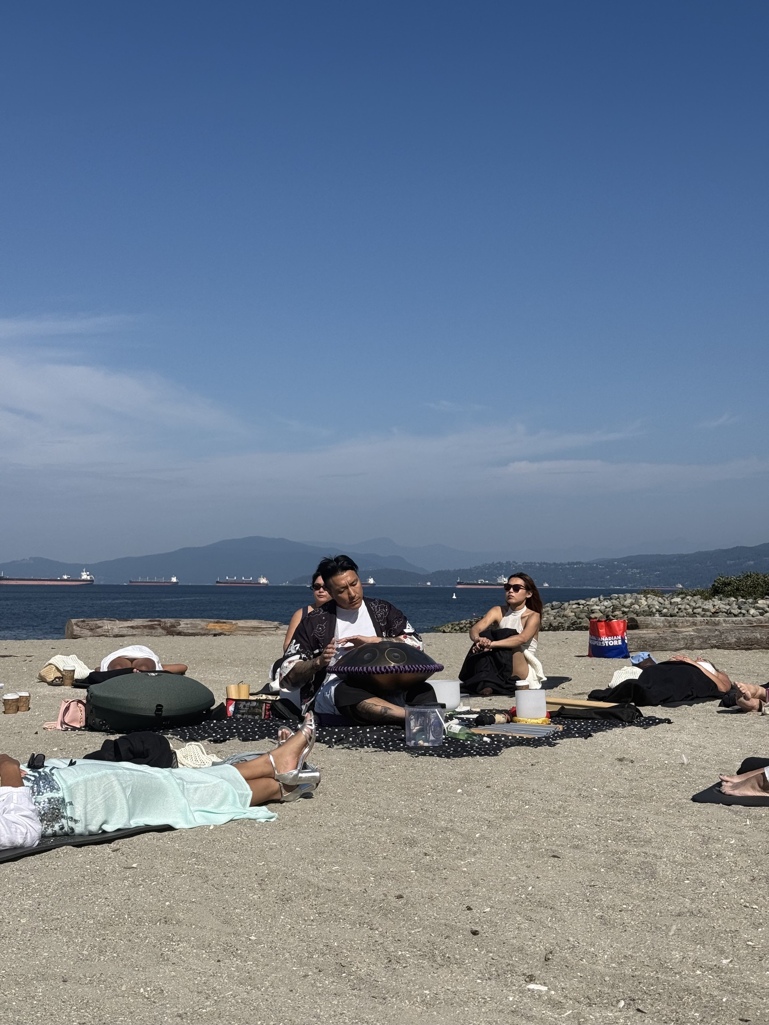 Handpan performance in Vancouver by Alex Ma of Solar Soul Circle