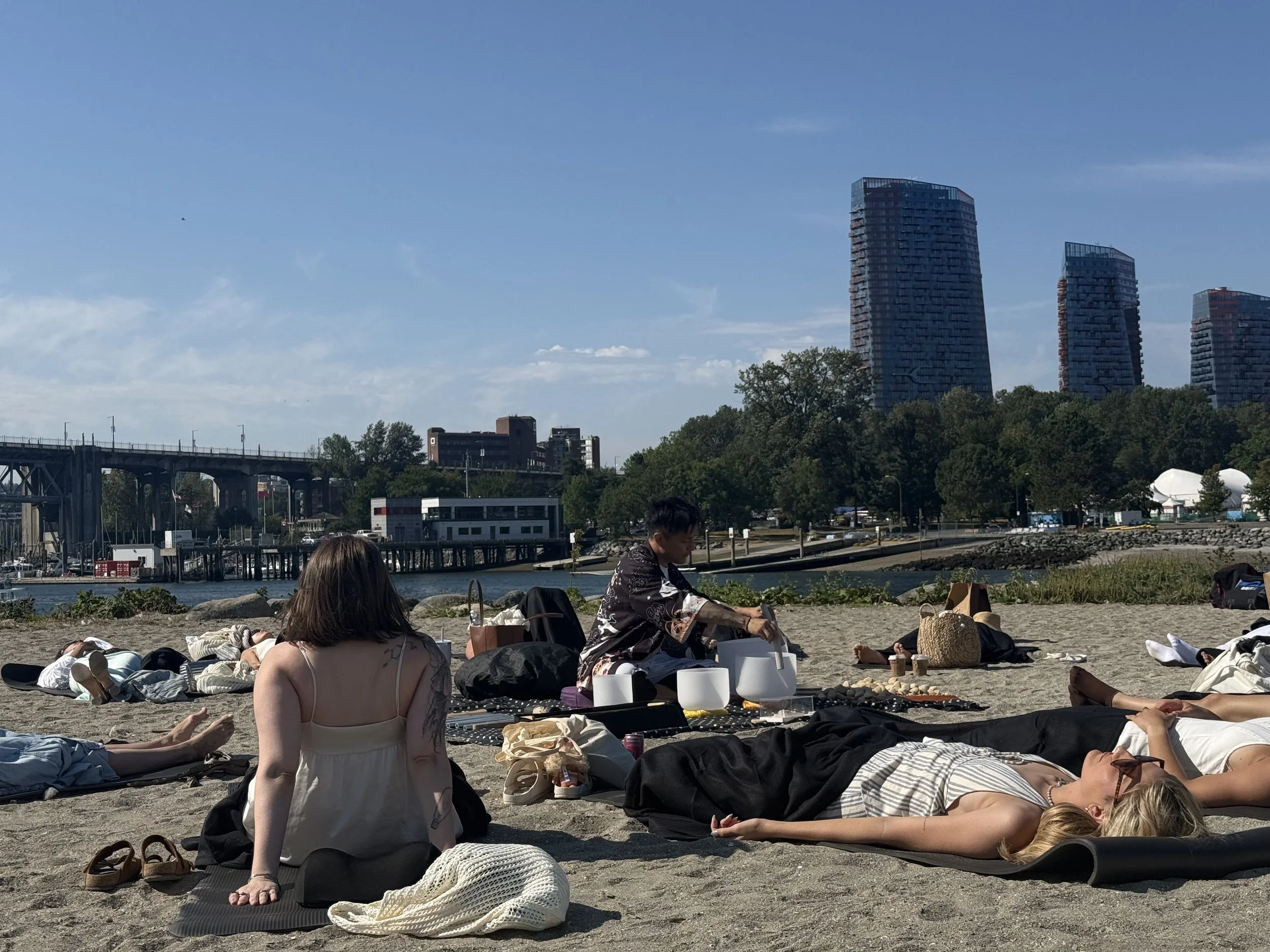 Beach Sound Bath Vancouver Case Study: Corporate Wellness for Olive &amp; Piper