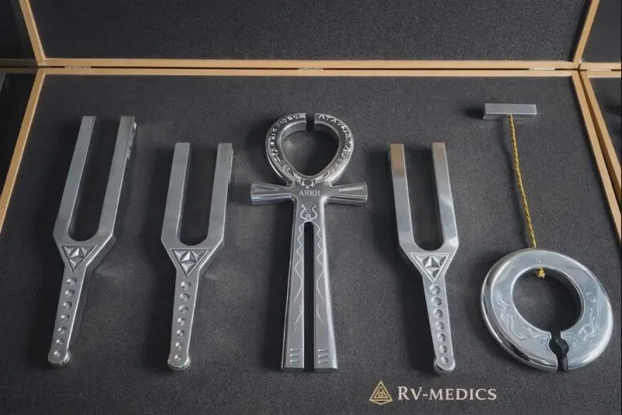 Giant Ankh With Pack of 4 Sound Swords - Tuning Fork Set