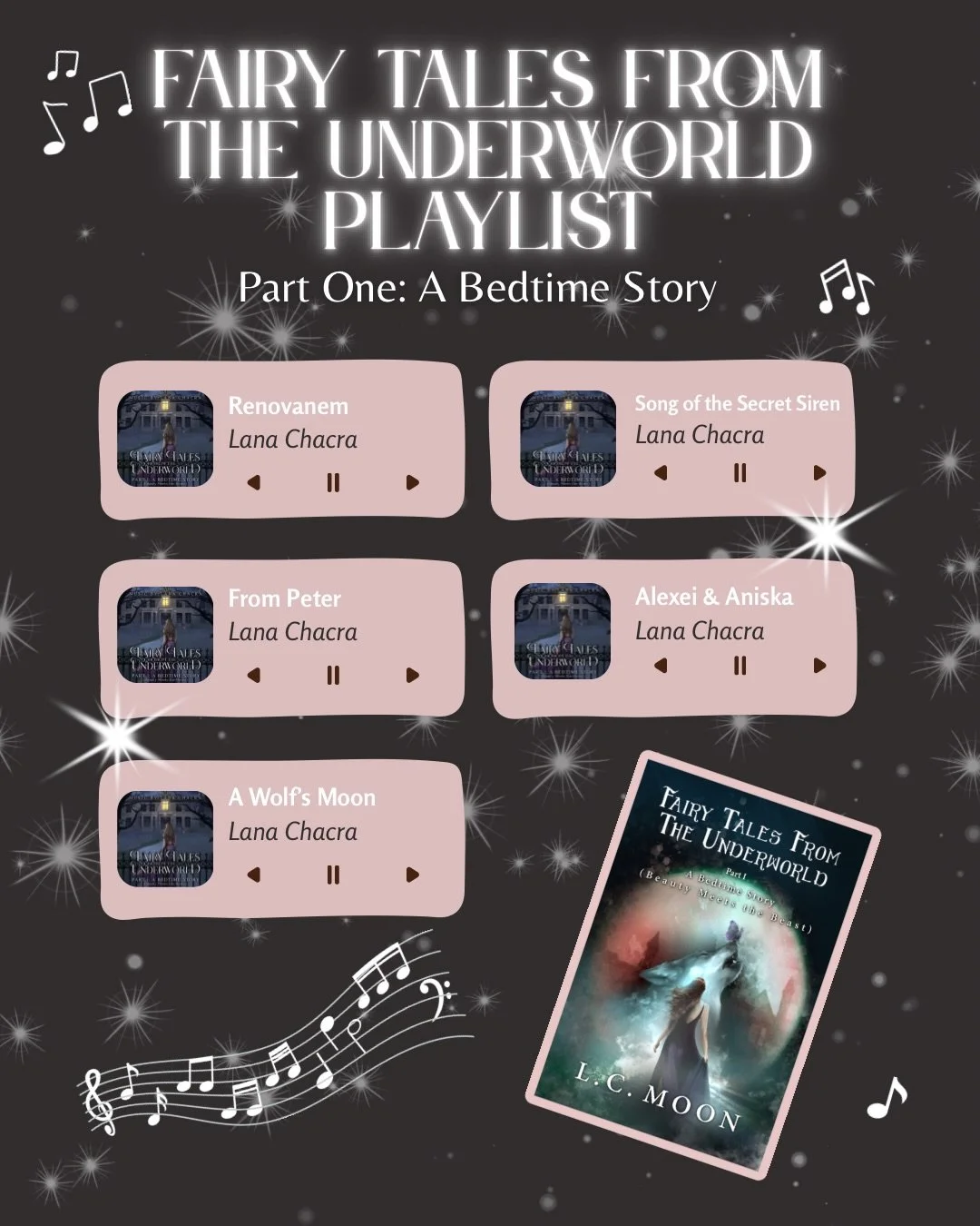 What if your favorite book came with its very own soundtrack?

That is exactly what you will get with Fairy Tales from the Underworld. @lcmoonattic took the experience of reading her books to a whole new level by collaborating with her sister, @lana.
