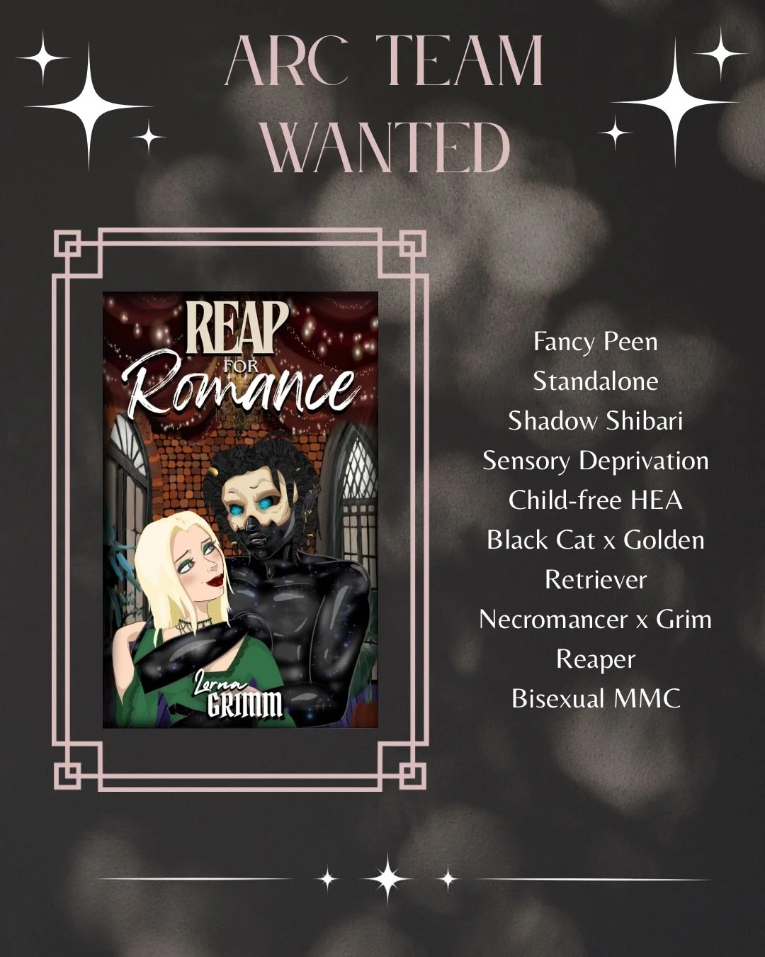 🗣️LAST CALL FOR THIS PARANORMAL ROM-COM🗣️

Reap for Romance is an interconnected standalone paranormal rom-com that all started with Haunt My Halls. It is not required to have read Haunt my Halls to enjoy Reap for Romance. However, for those that a