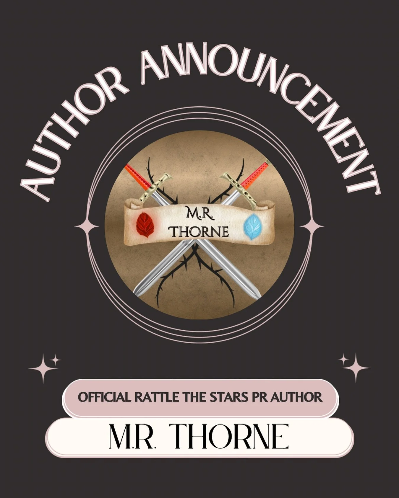 Everyone welcome in @m.r.thorne 🎉

We are so excited to be working with MR. He is getting ready to release the second book in his Romantasy series &ldquo;The Thornbound Saga.&rdquo; Keep an eye on our page for a very exciting announcement coming soo