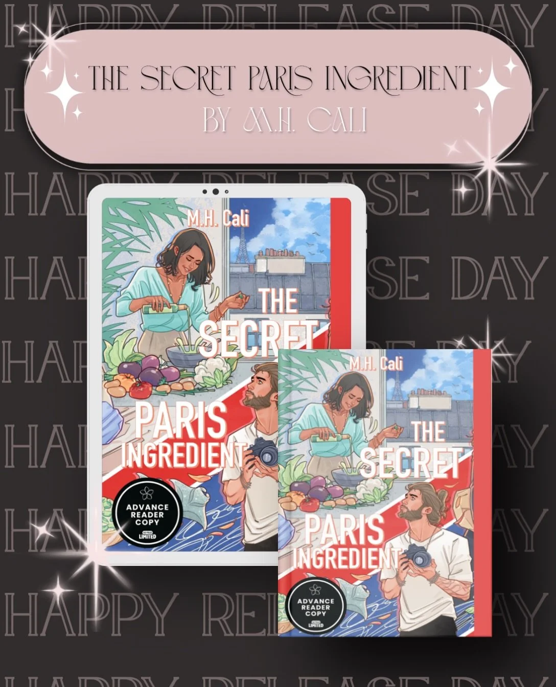Happy Release Day @mhcaliwrites! 🎉

&ldquo;The Secret Paris Ingredient&rdquo; by @mhcaliwrites is available now! E-book is available on @mhcaliwrites&rsquo;s website and where books are sold (except Amazon)!

&ldquo;The Secret Paris Ingredient&rdquo