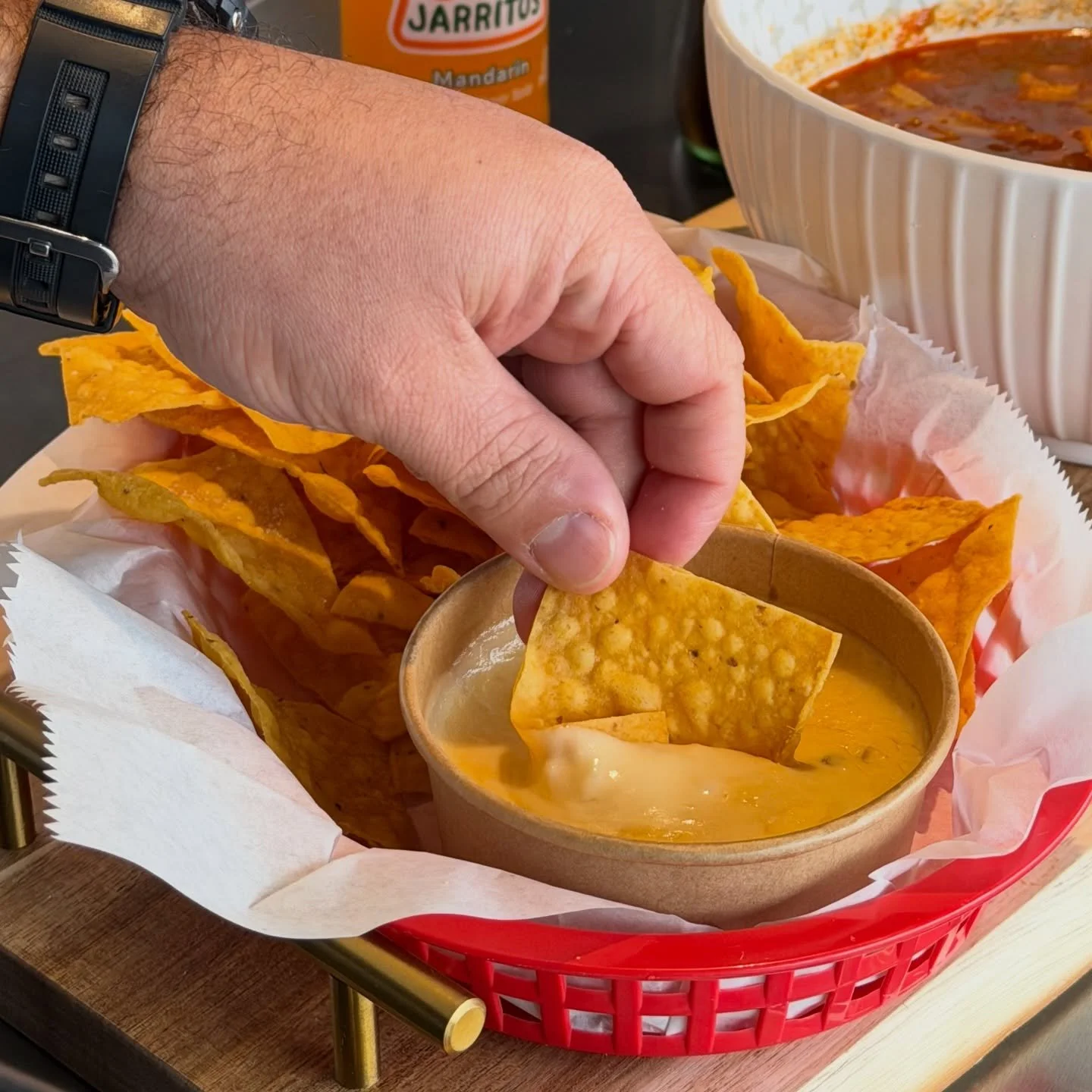 You and me and Queso makes tres ☺️

Pickled jalape&ntilde;o in our signature Gordo&rsquo;s 2 cheese blend 😎

#gordosnashville #nash #wehonashville #queso