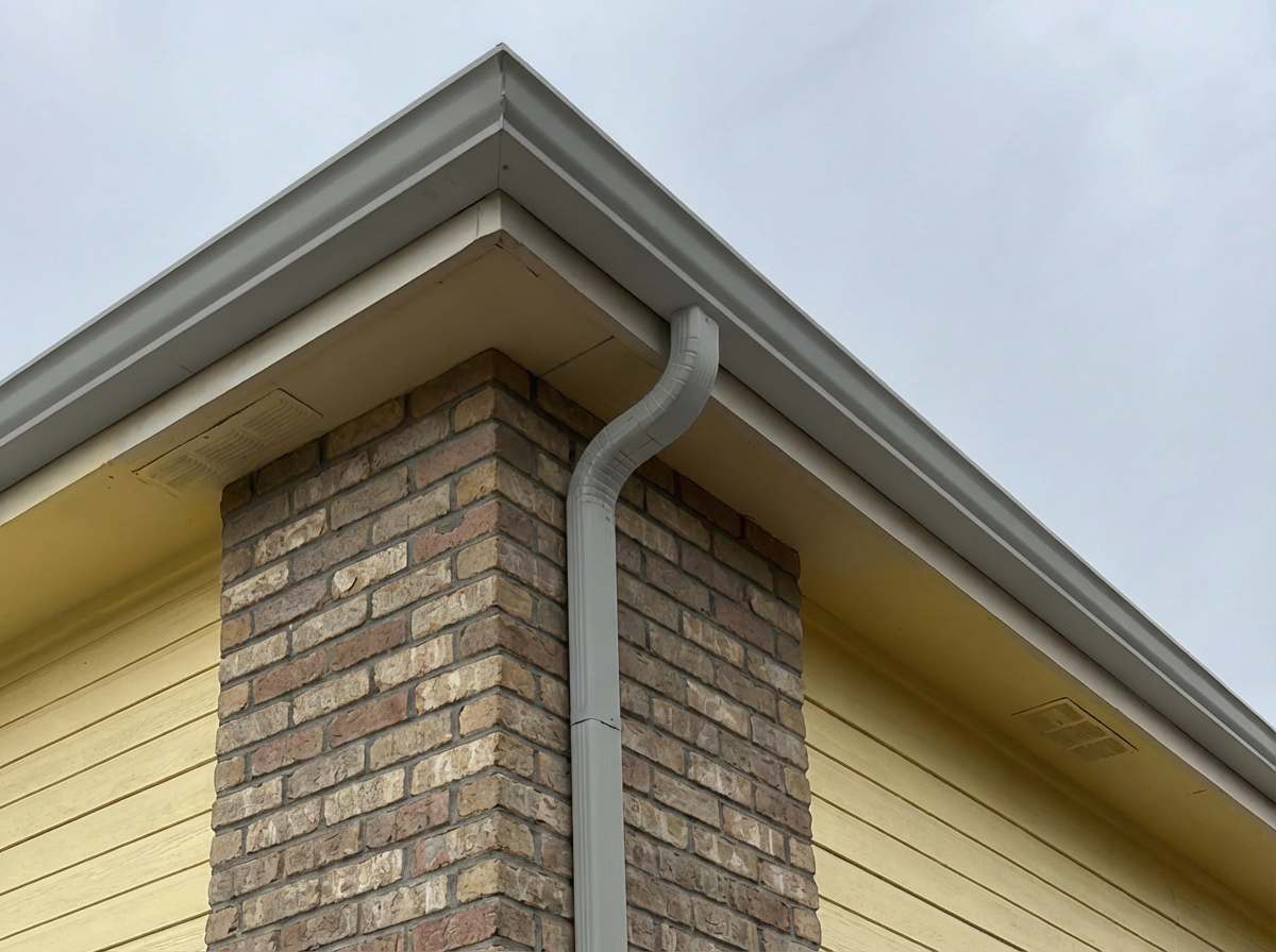 Pearl Gray Seamless Gutter