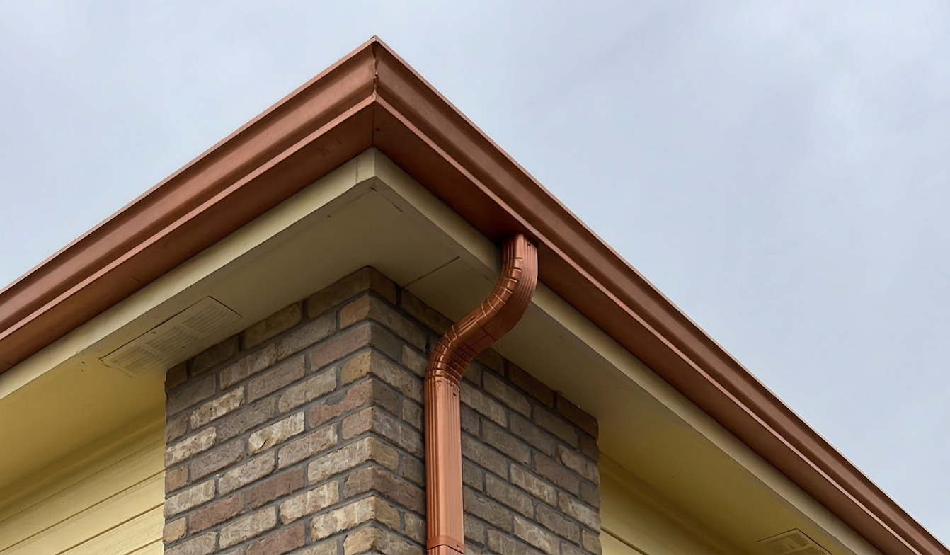 Copper Seamless Gutter