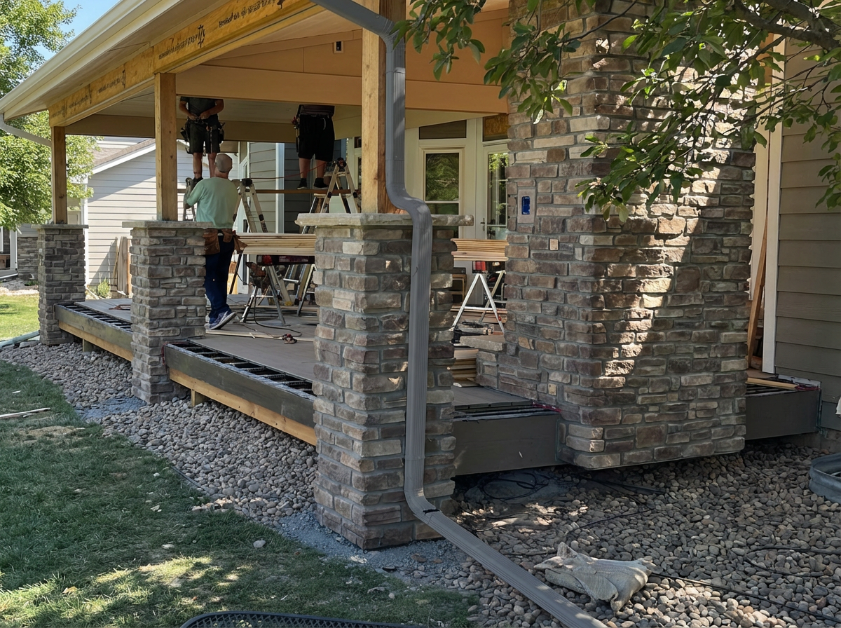 Dove Gray Downspout