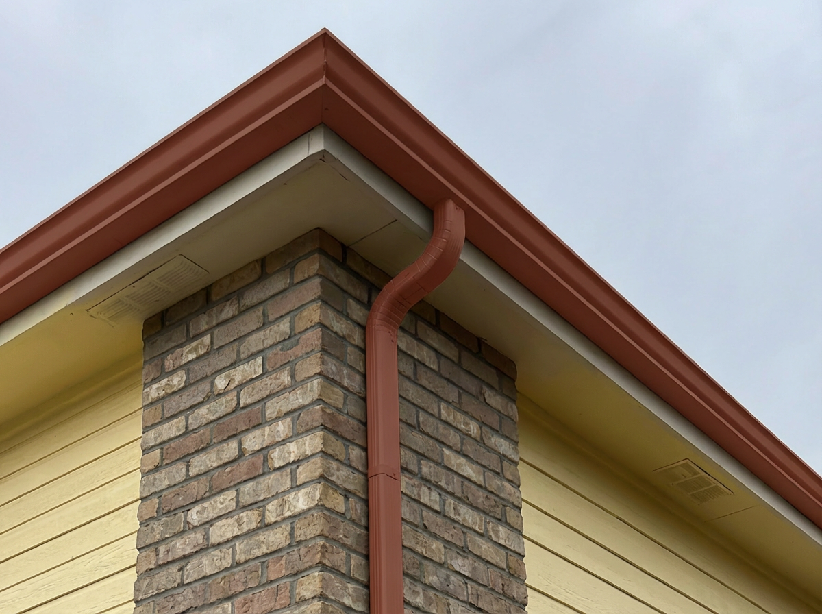 Scotch Red Seamless Gutter
