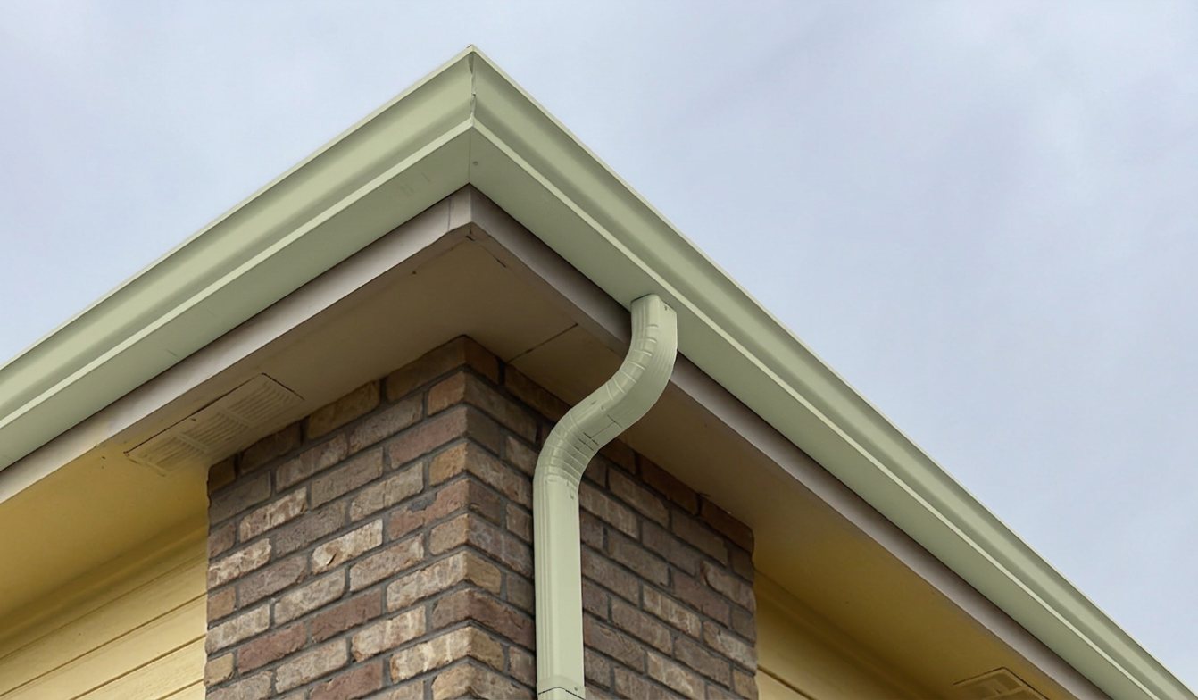 Almond Seamless Gutter