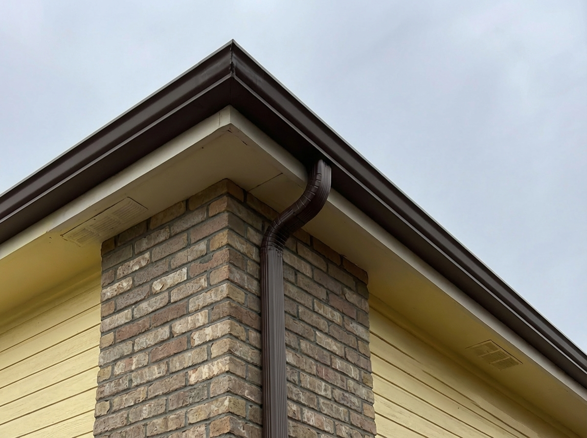 Royal Brown Seamless Gutter