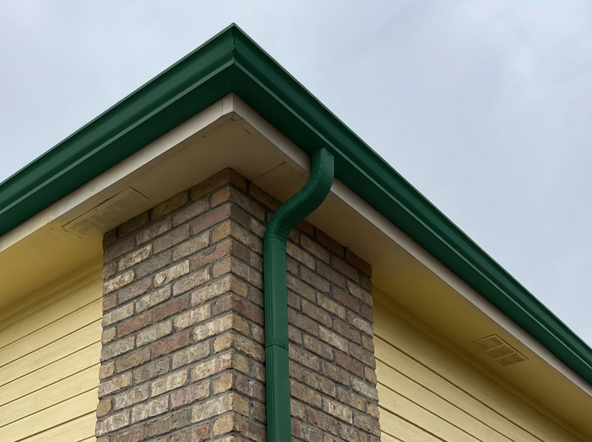 Forest Green Seamless Gutter