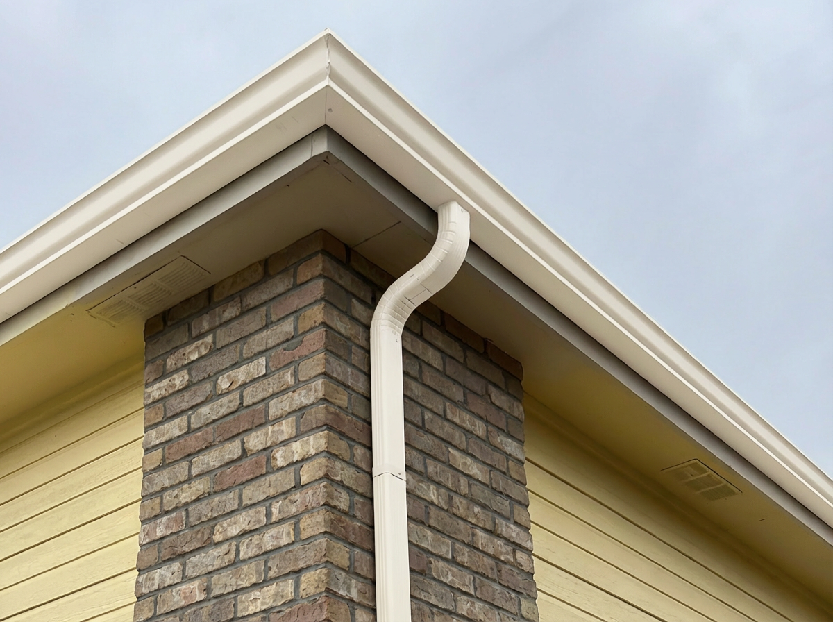 30 White Seamless Gutter