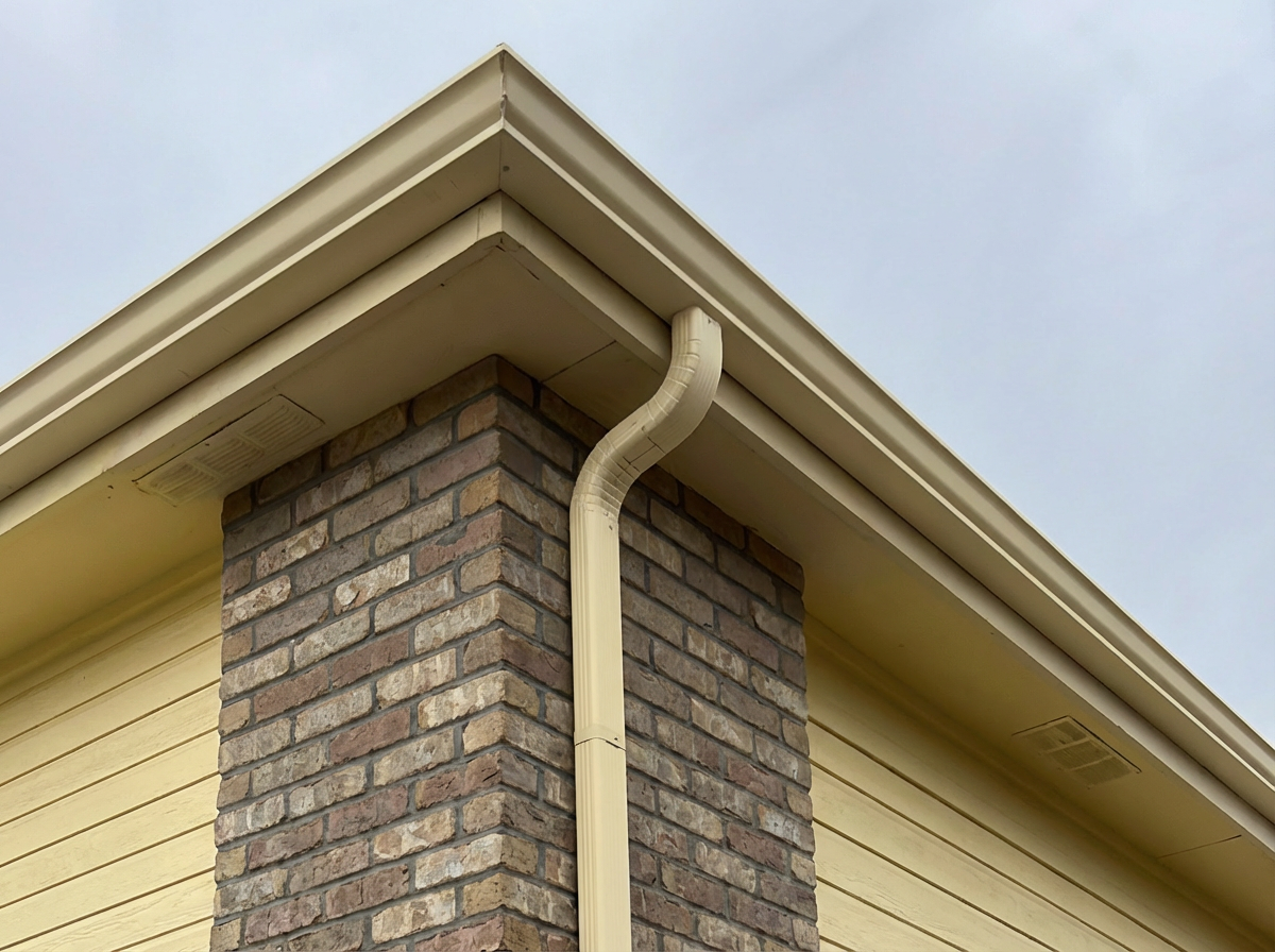 Cream Seamless Gutter