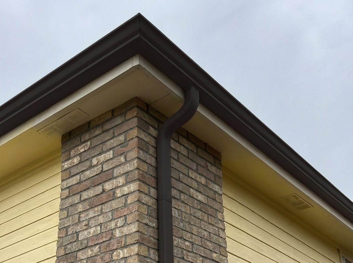 Black Seamless Gutter