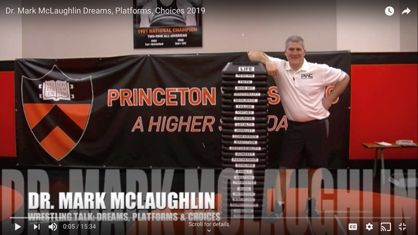 Dr. Mark McLaughlin Dreams, Platforms, Choices 2019