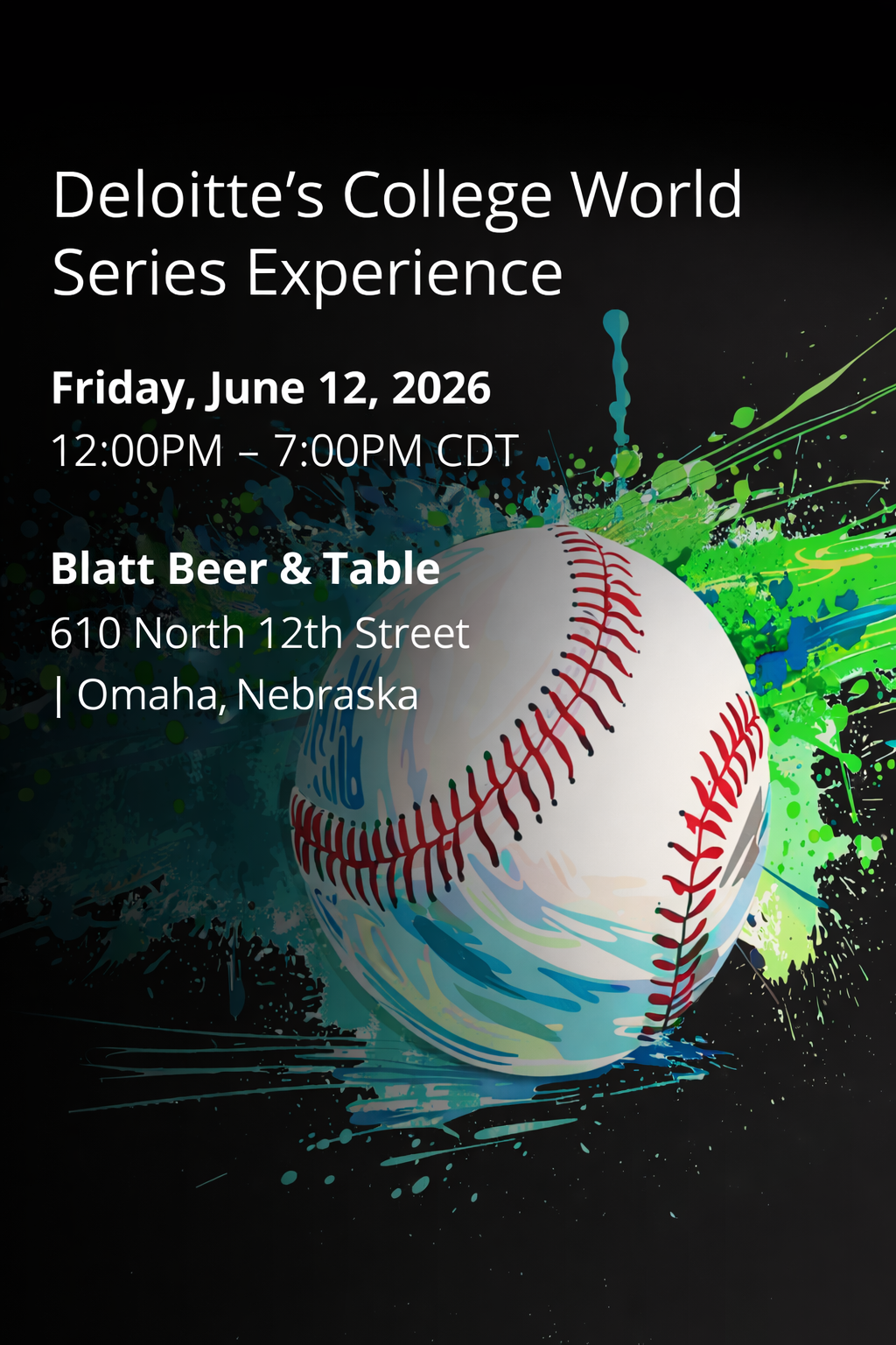 Deloitte's College World Series Experience 