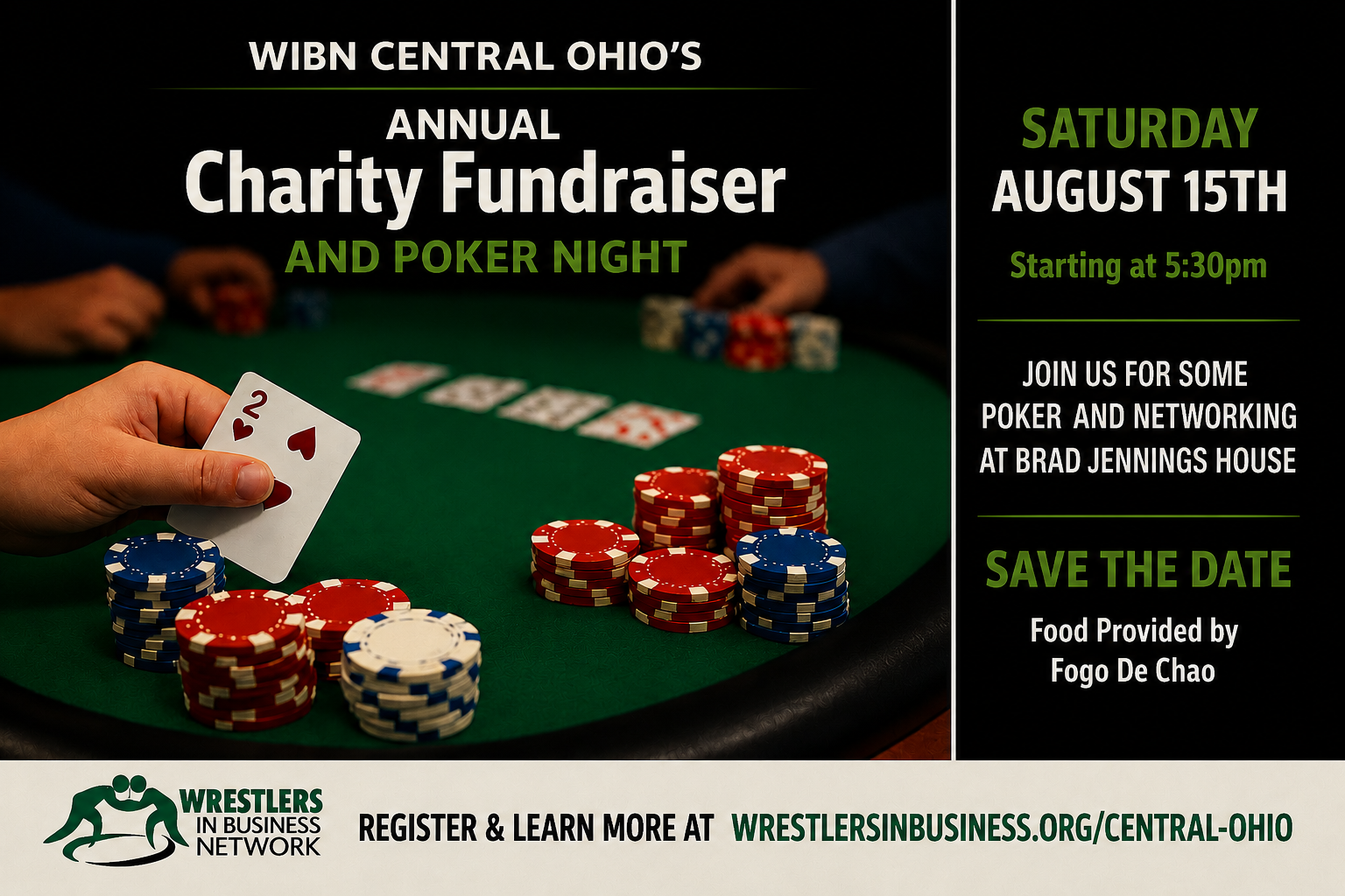 WIBN Central Ohio's Annual Charity and Poker Night - SAVE THE DATE