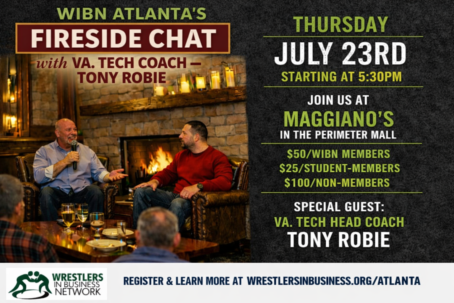 WIBN Atlanta's Fireside Chat with Special Guest: VA. Tech Head Coach Tony Robie