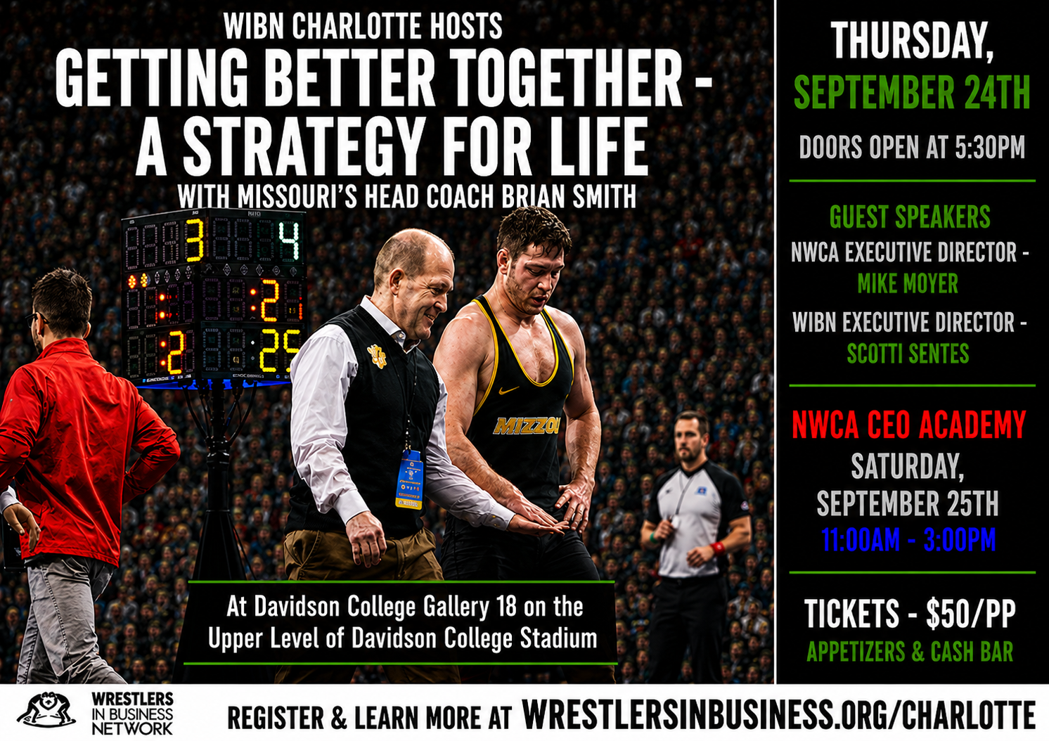 WIBN Charlotte hosts - Getting Better Together - A Strategy for Life with Missouri's Head Coach Brian Smith