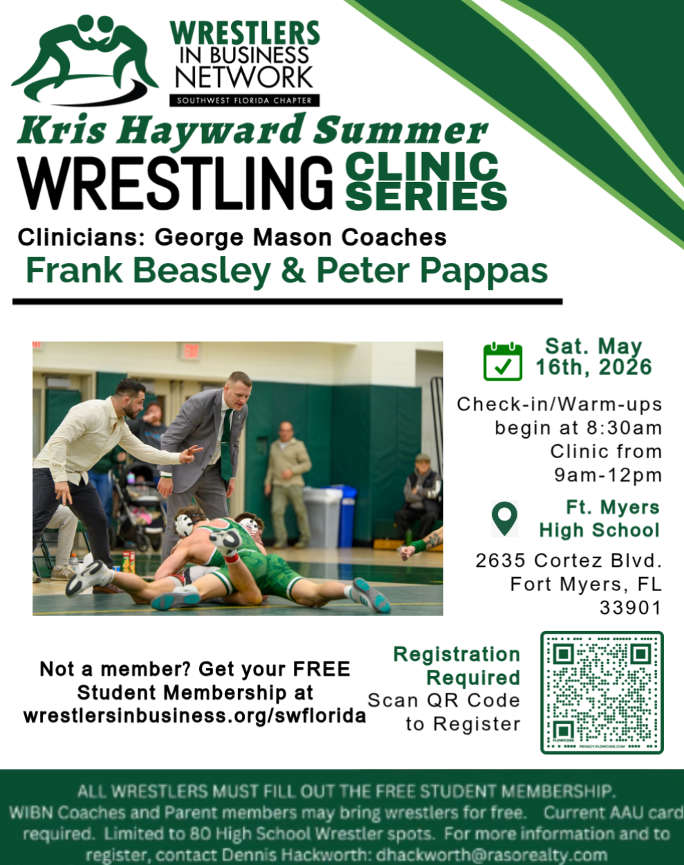 Frank R Beasley SW Florida's - Kris Hayward Summer Wrestling Clinic Series with ...