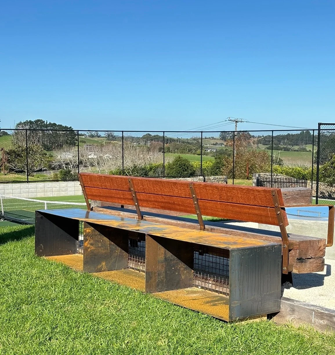 Matakana Metalworks Firebox Storage Corten Steel