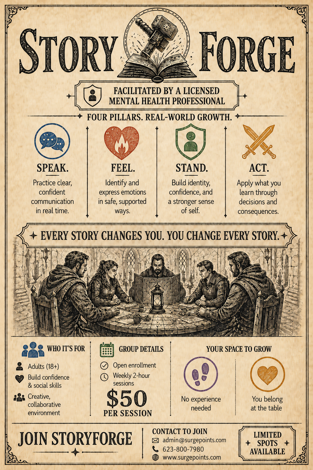 Adventurer's Table - Therapeutic Roleplaying Group