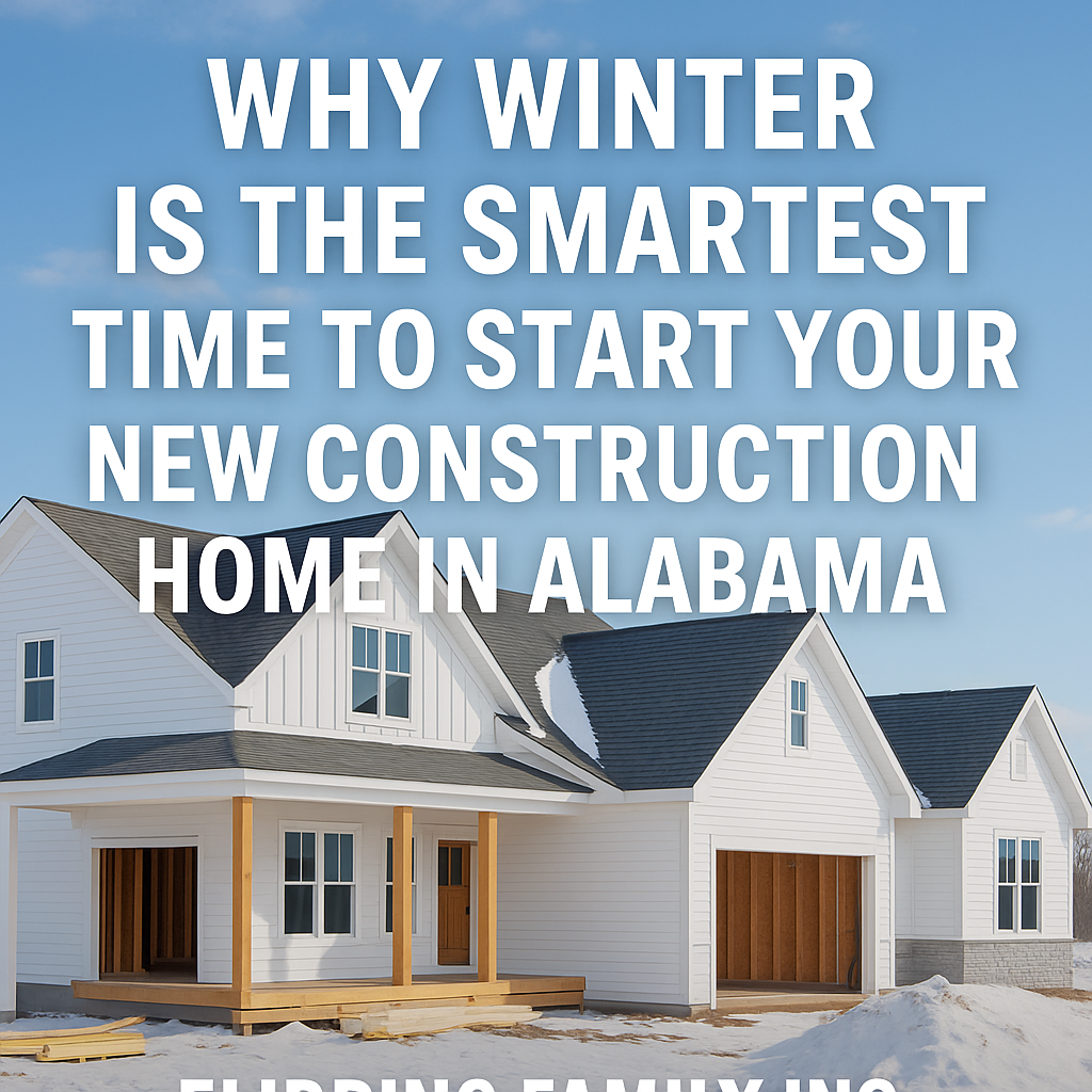 Why Winter Is the Smartest Time to Start Your New Construction Home in Central Alabama