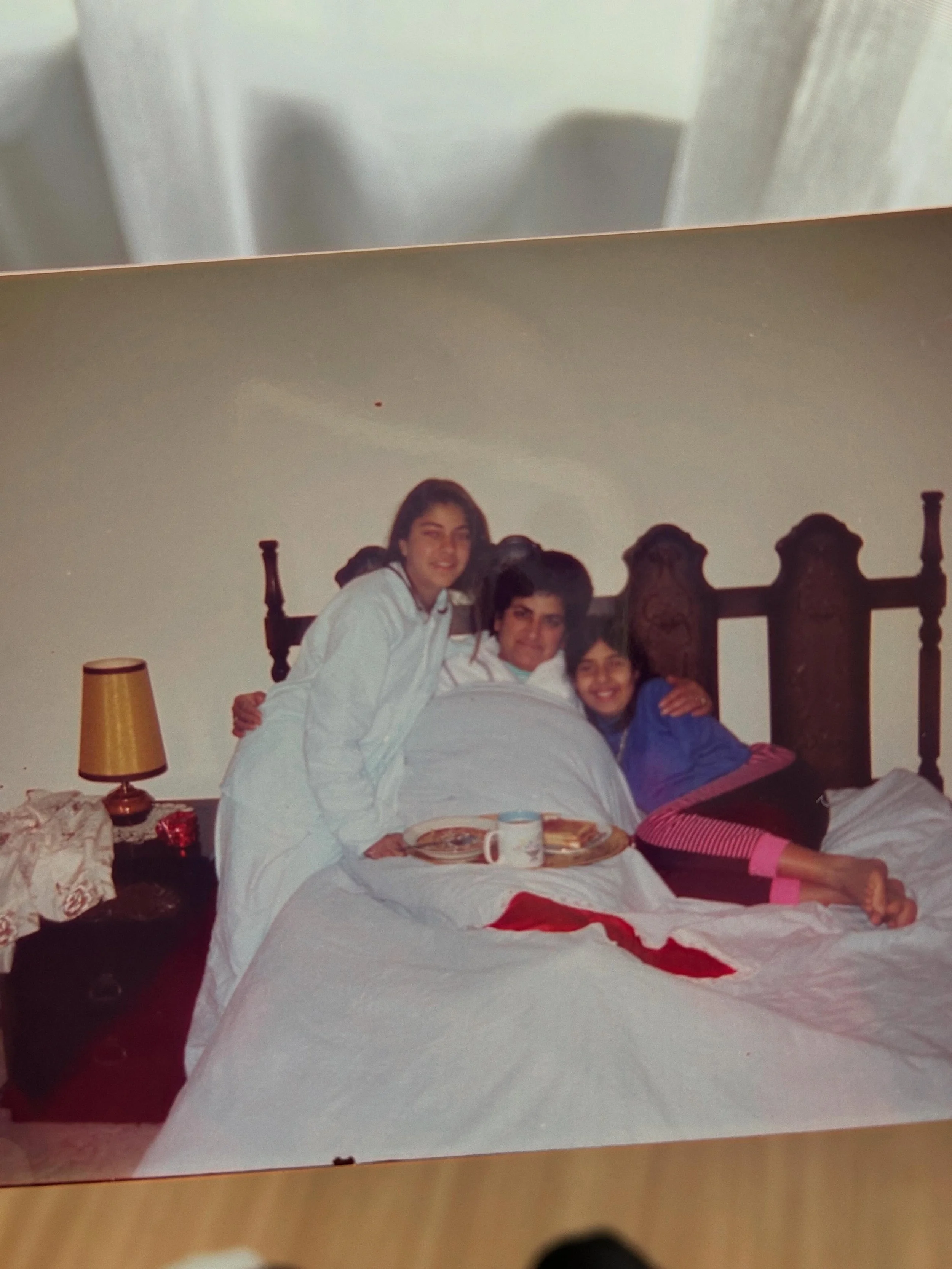 Making breakfast in bed for our mum felt so good. Though tiny in comparison, it was our way of showing appreciation for all that she endlessly gave us. 

One year we bought her a matching cream coloured tracksuit. Top and bottom&hellip;what were we t