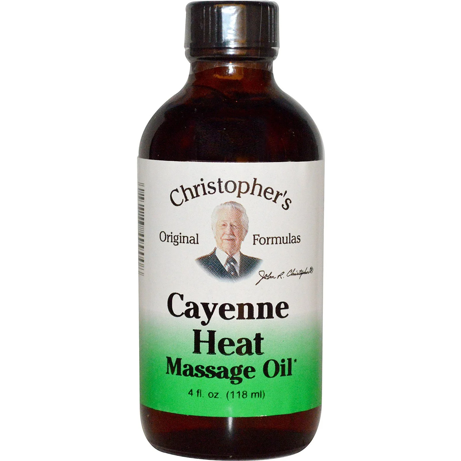 Dr. Christopher's Cayenne Heat Massage Oil 4 oz