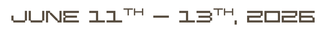 Black text displaying the dates June 11th to June 13th, 2026.