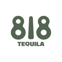818 Tequila logo with stylized numbers and text