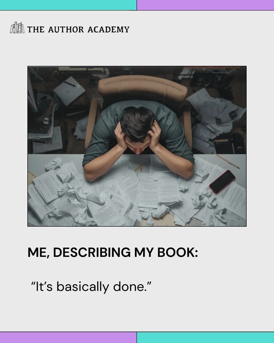 Standard response. We've all been there. Pretty sure I'm there now. 🙃

#authorcommunity #indieauthor #writingcommunity #writersofinstagram