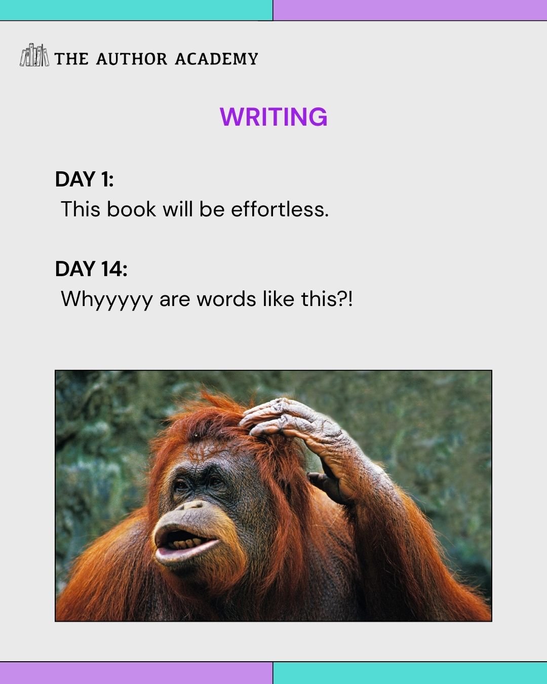 We've all been there. 

#authorcommunity #indieauthor #writingcommunity #writersofinstagram