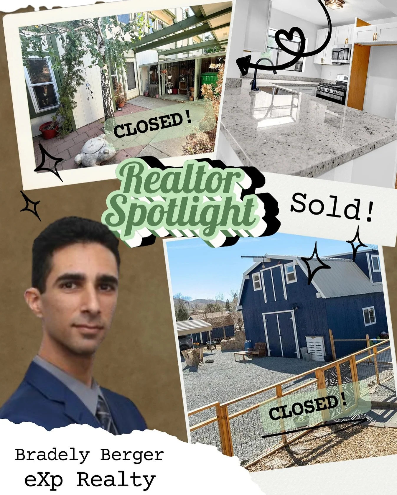 I want to give a huge shoutout to an amazing local realtor. 📣

-Brad is top-notch when it comes to putting his clients first and making sure they're taken care of. 
He's super professional and a pleasure to work with. If you're in northern Nevada an