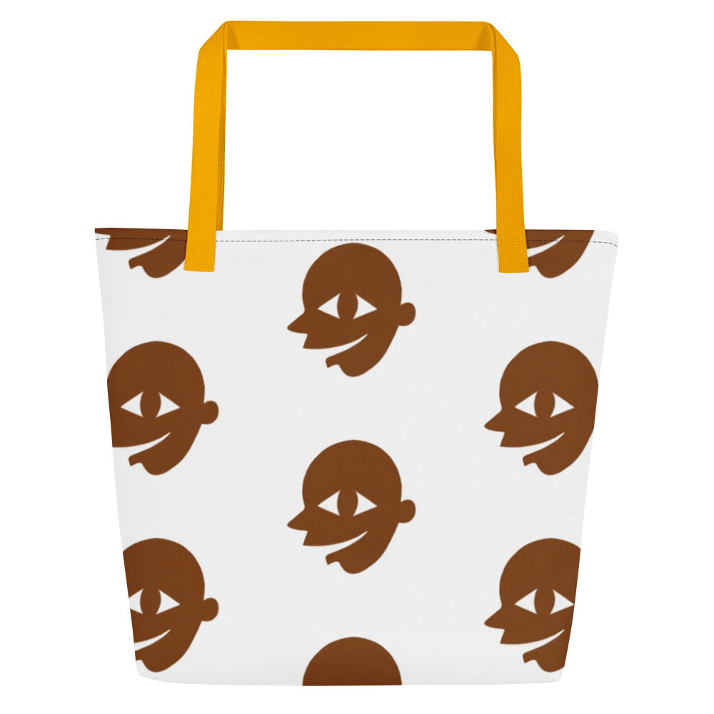 Rudeboy Happy Guy All Over Print Large Tote Bag