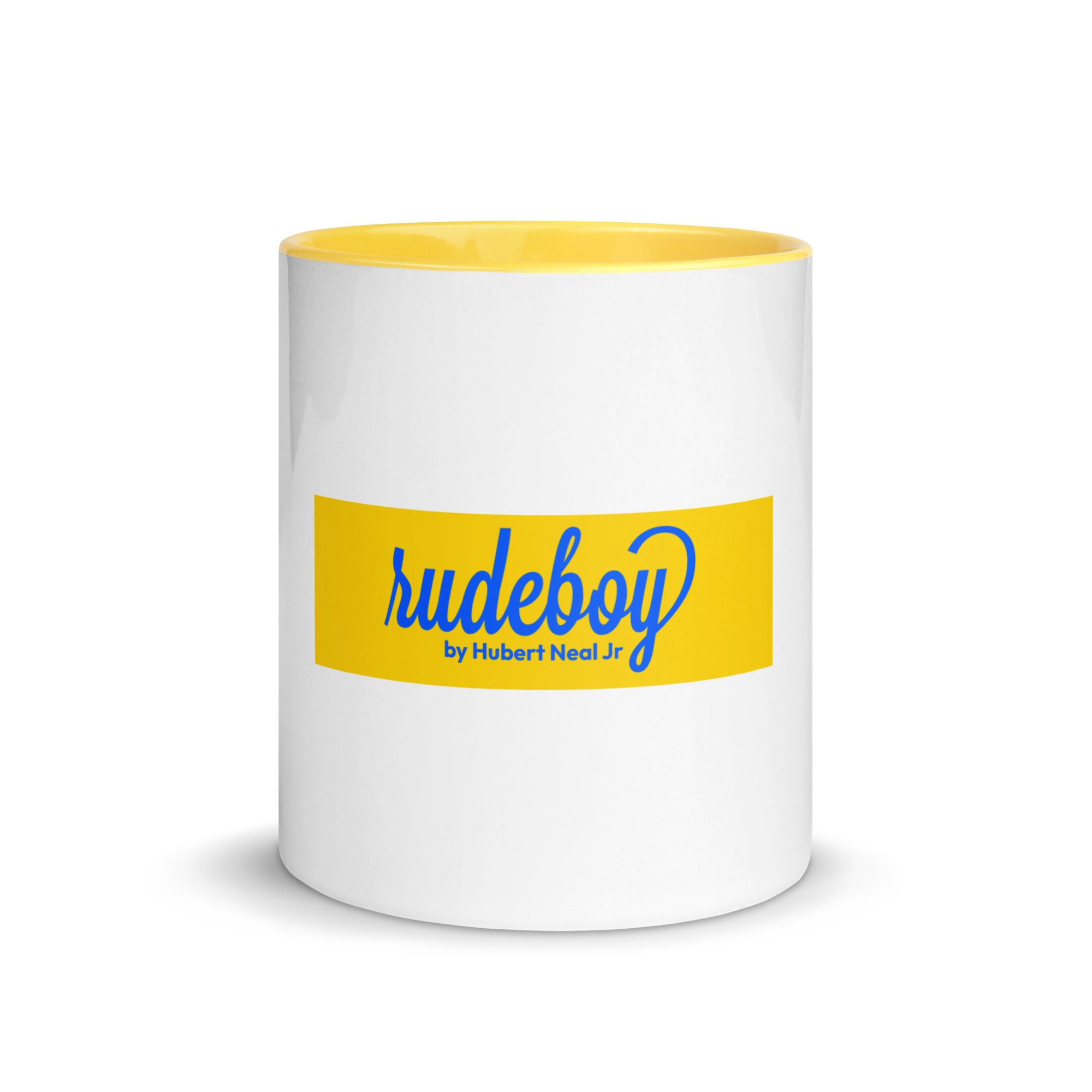 Rudeboy Yellow Banner Mug with Yellow Inside