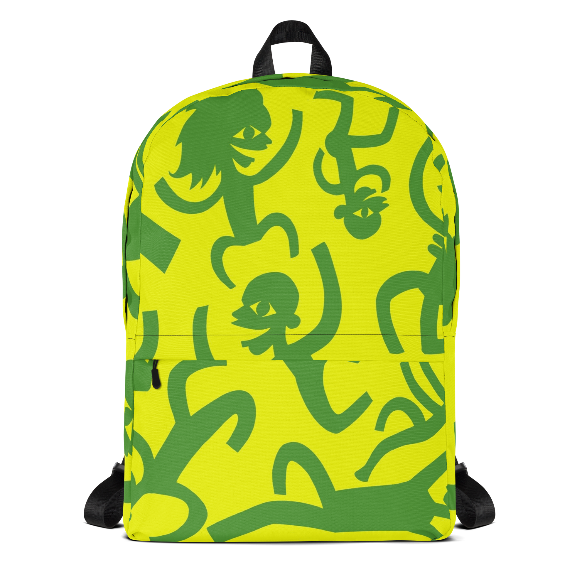 Happy Happy Joy Joy Green/Yellow Backpack