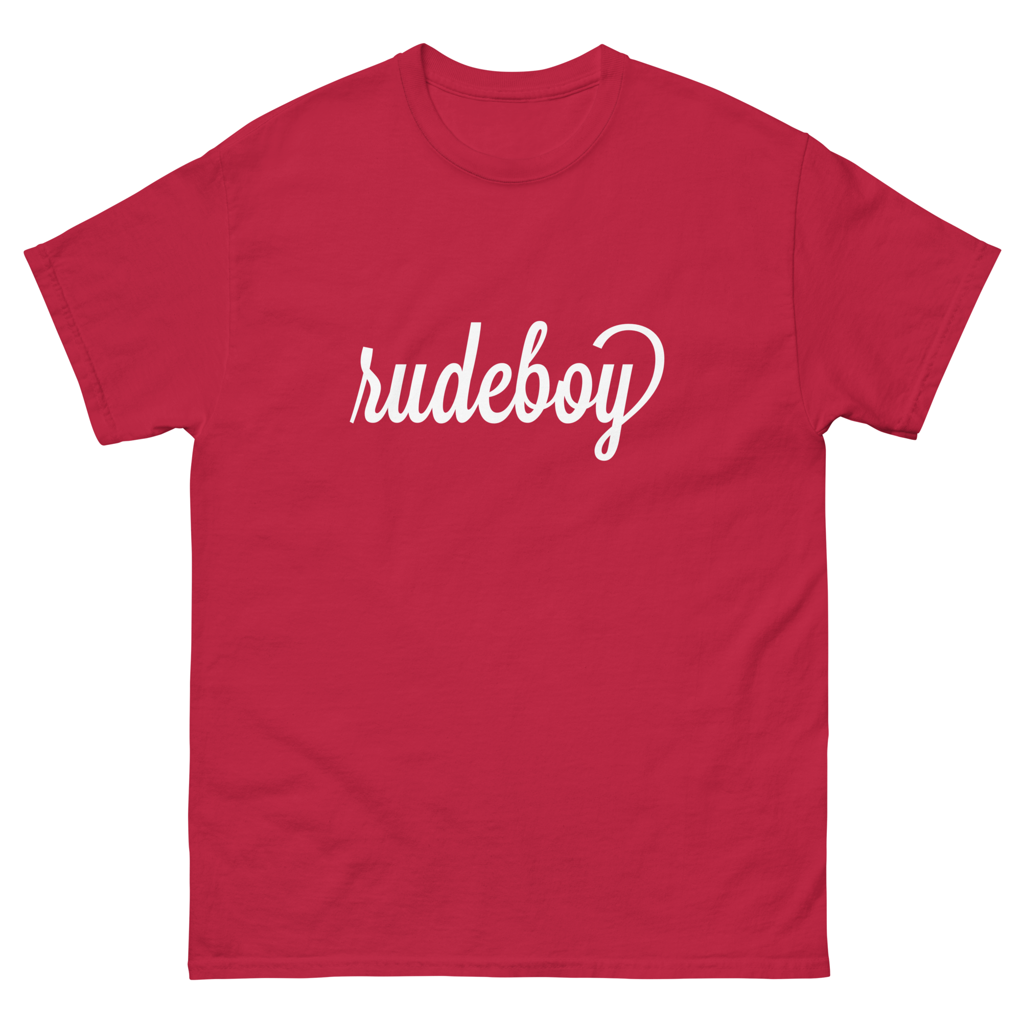 Rudeboy White Text Unisex Classic Tee